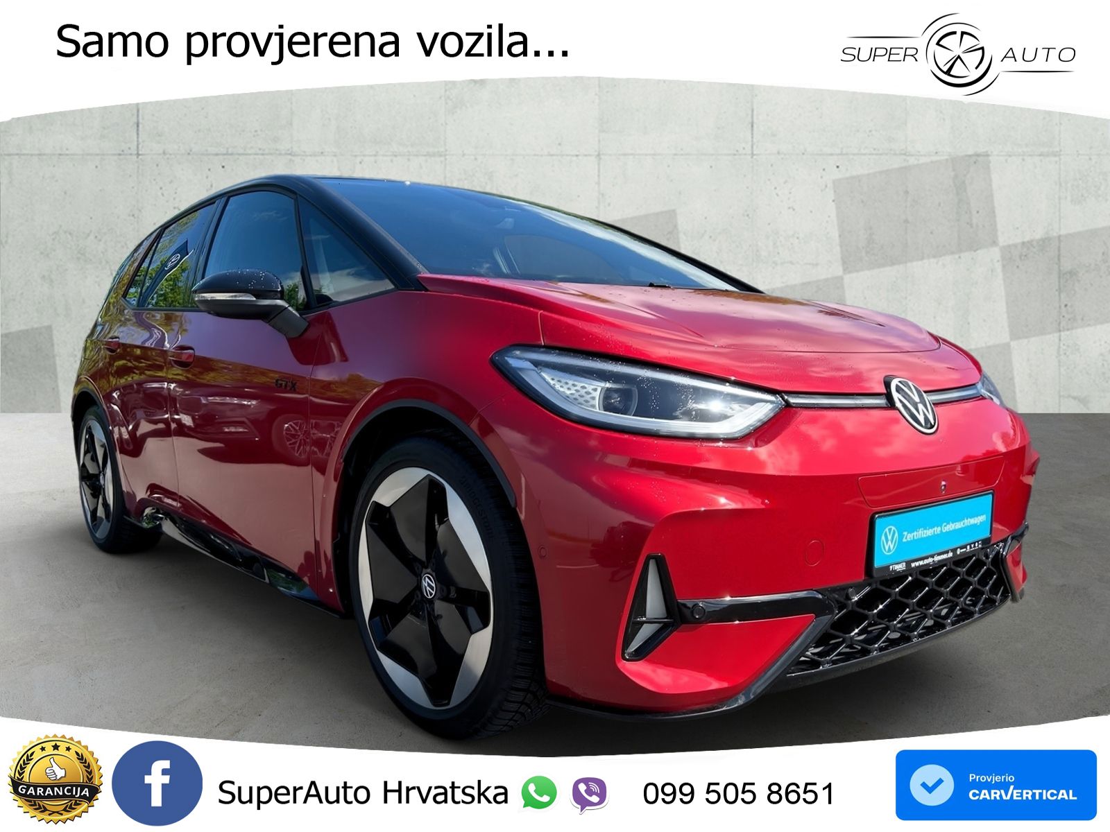 Volkswagen ID.3 GTX Performance 84 kWh (326 KS) LED+GR SJED+ACC