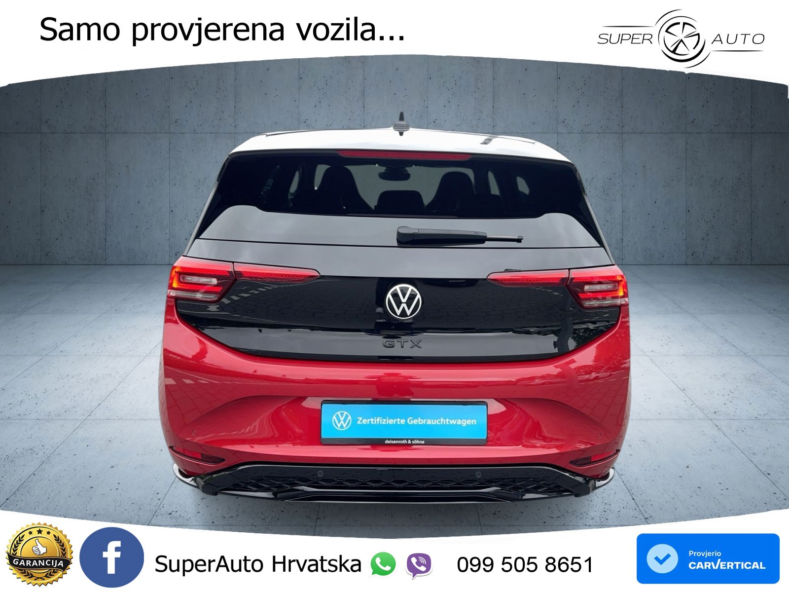 Volkswagen ID.3 GTX Performance 84 kWh (326 KS) LED+GR SJED+ACC