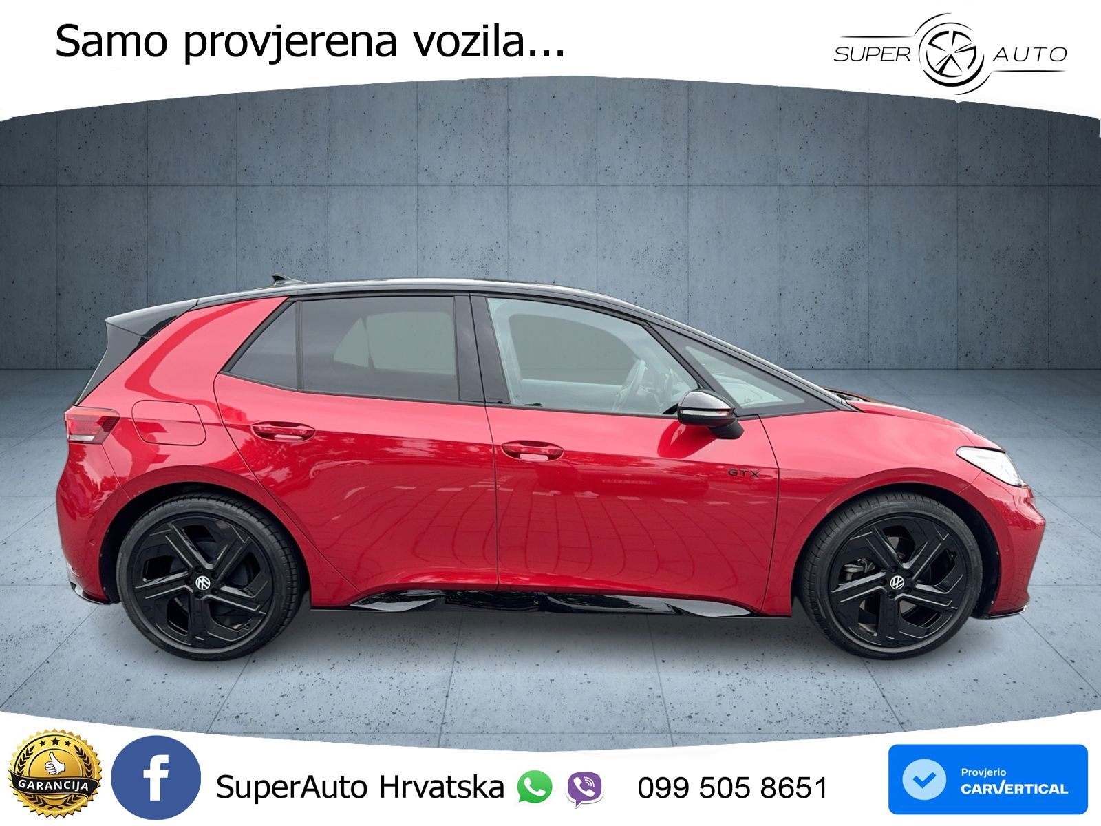 Volkswagen ID.3 GTX Performance 84 kWh (326 KS) LED+GR SJED+ACC