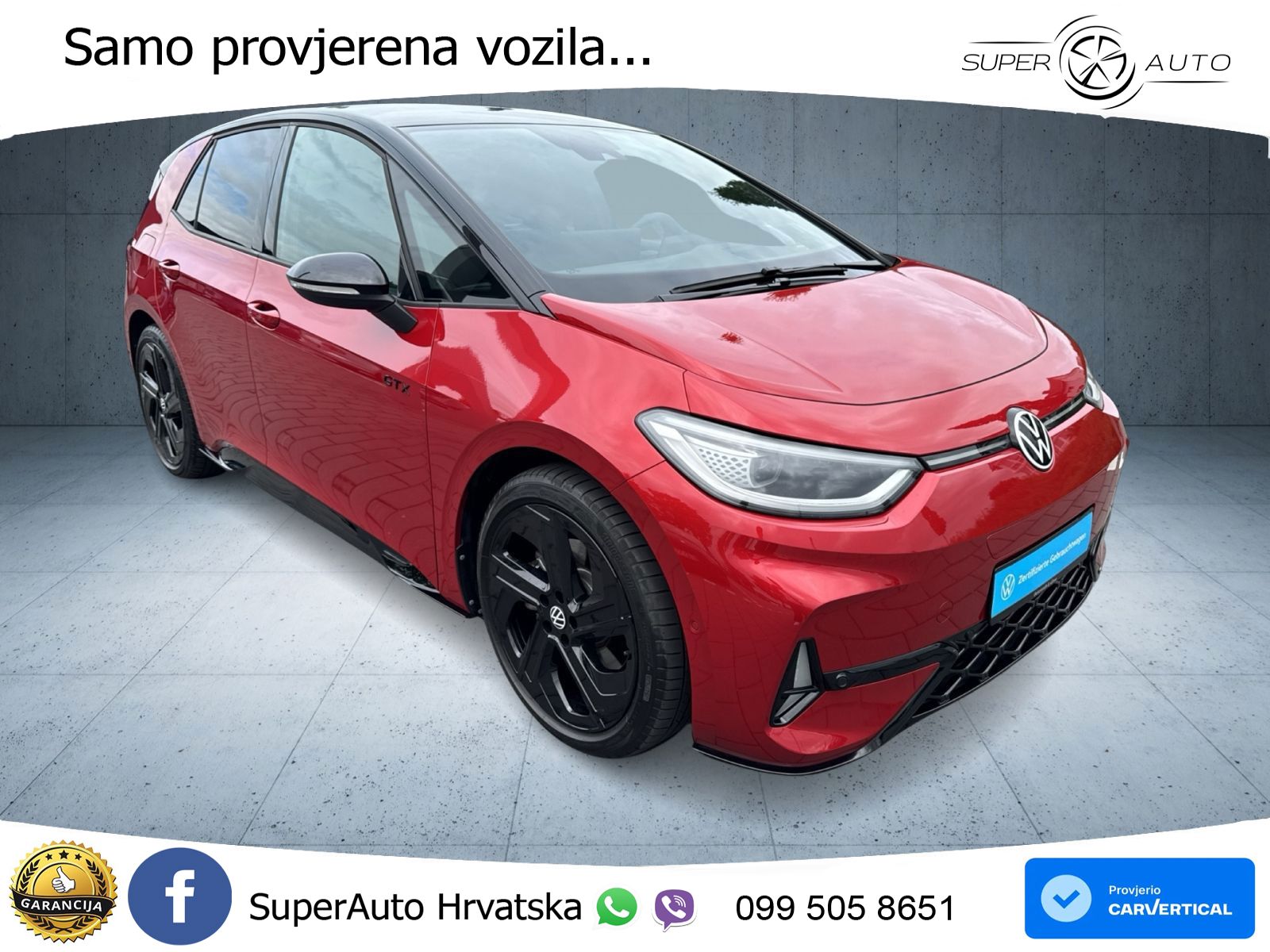 Volkswagen ID.3 GTX Performance 84 kWh (326 KS) LED+GR SJED+ACC