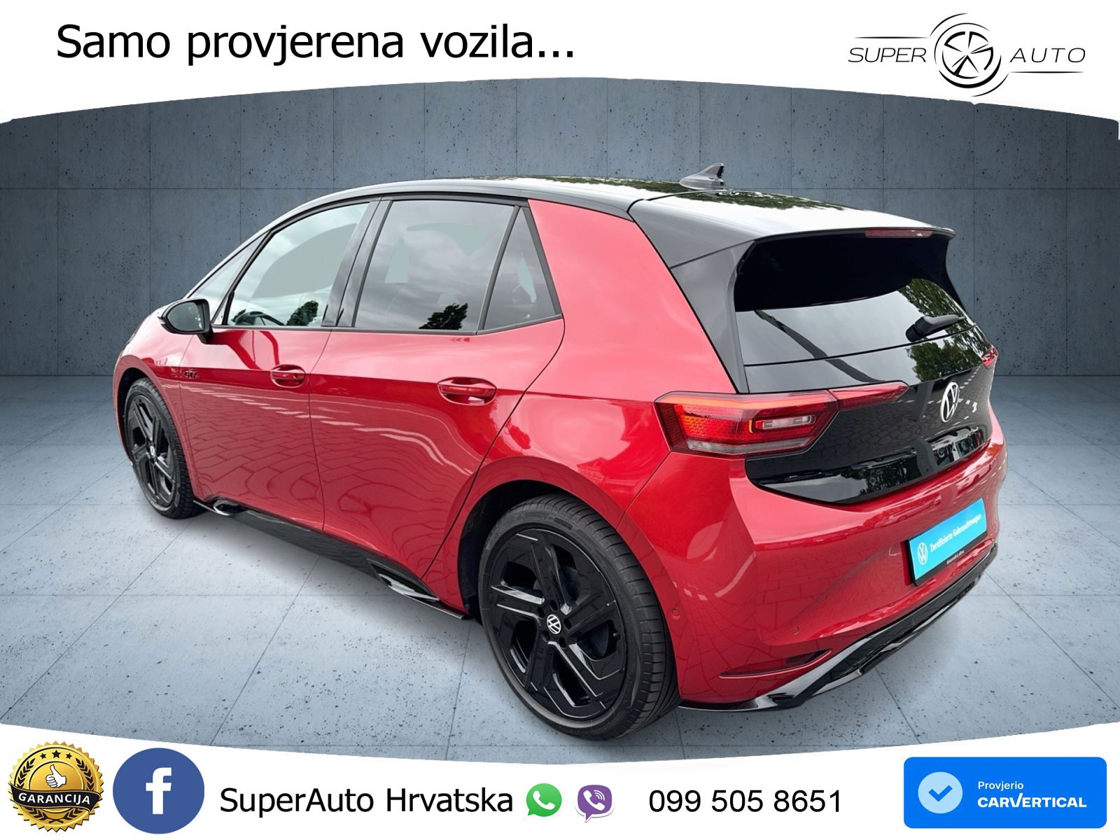 Volkswagen ID.3 GTX Performance 84 kWh (326 KS) LED+GR SJED+ACC