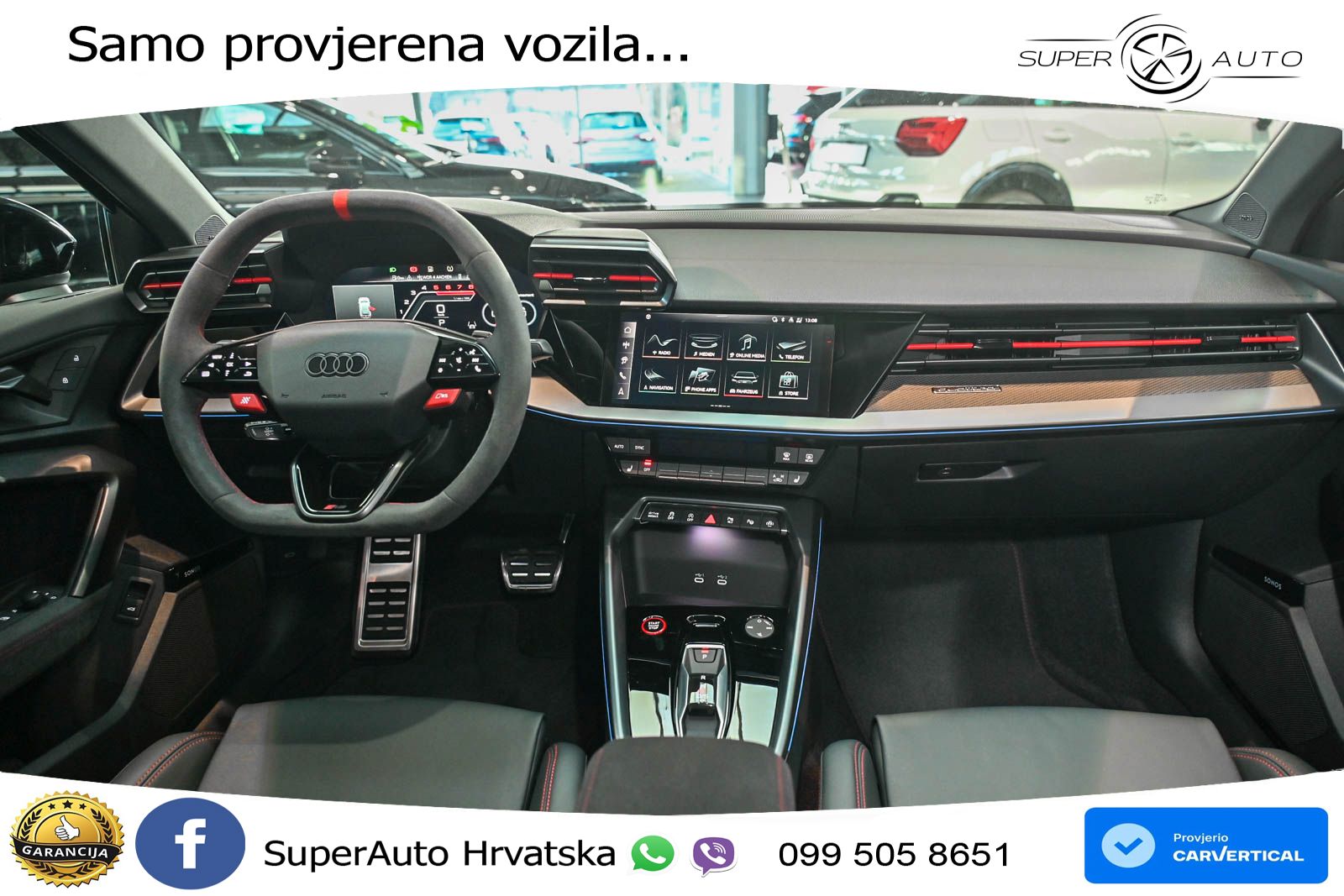 Audi RS3 Sedan 2.5 TFSI (400 KS) quattro S tronic LED+GR SJED+ACC