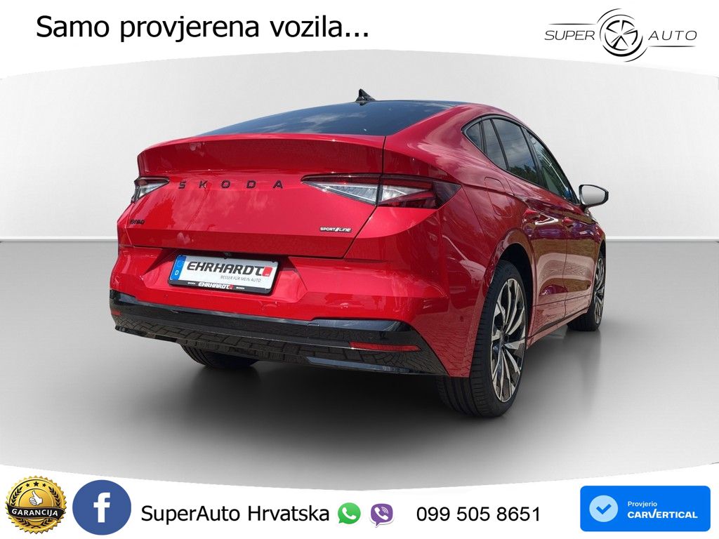 Škoda Enyaq Coupe iV 85 82 kWh (286 KS) SportLine LED+GR SJED+ACC