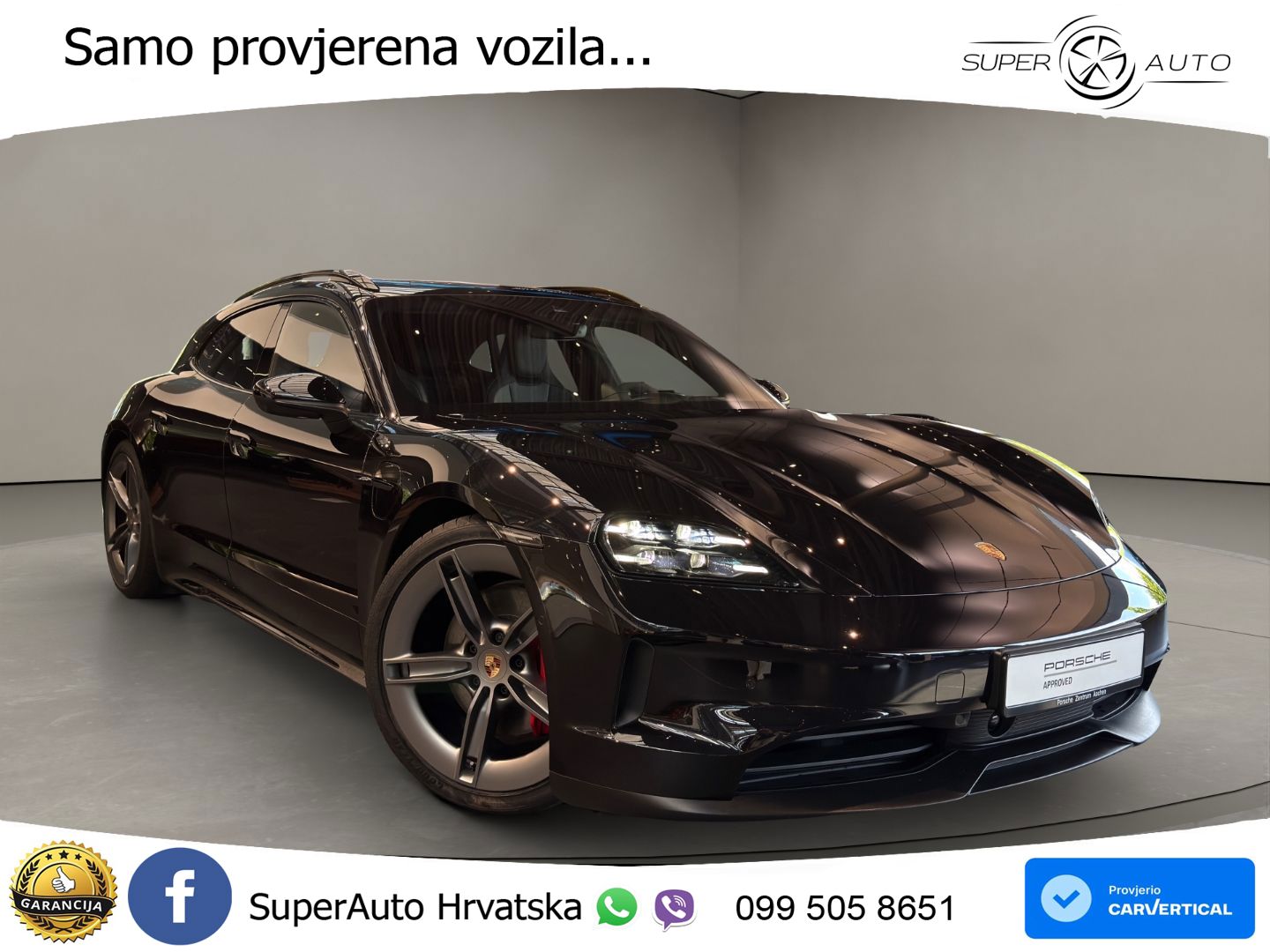 Porsche Taycan Sport Turismo 4S 105 kWh (598 KS)