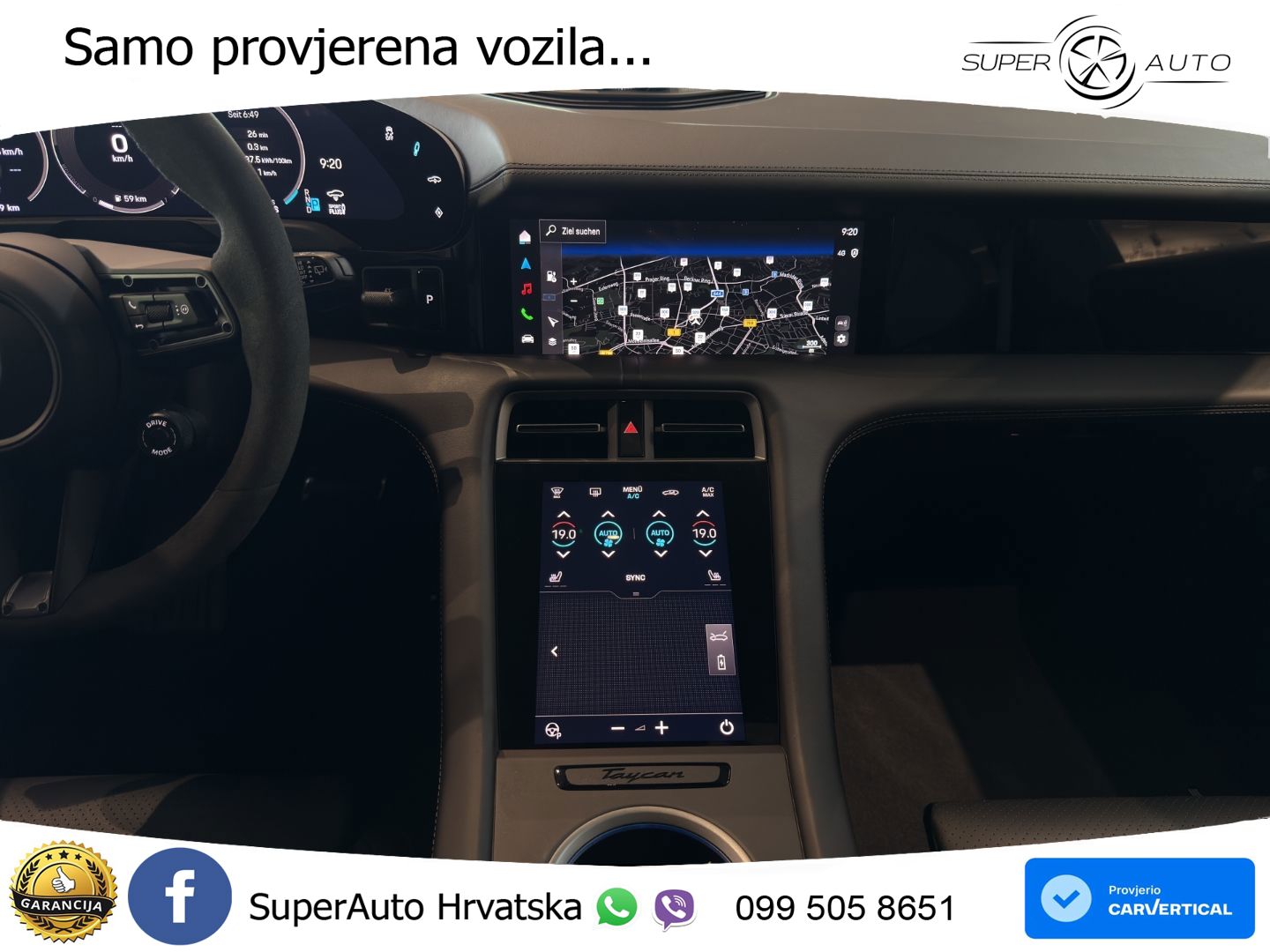 Porsche Taycan Sport Turismo 4S 105 kWh (598 KS)