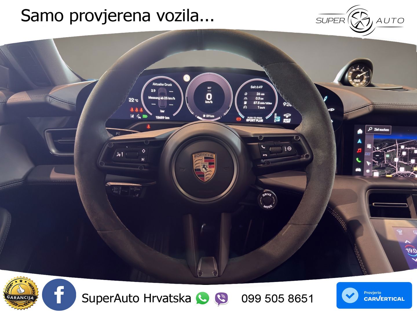 Porsche Taycan Sport Turismo 4S 105 kWh (598 KS)