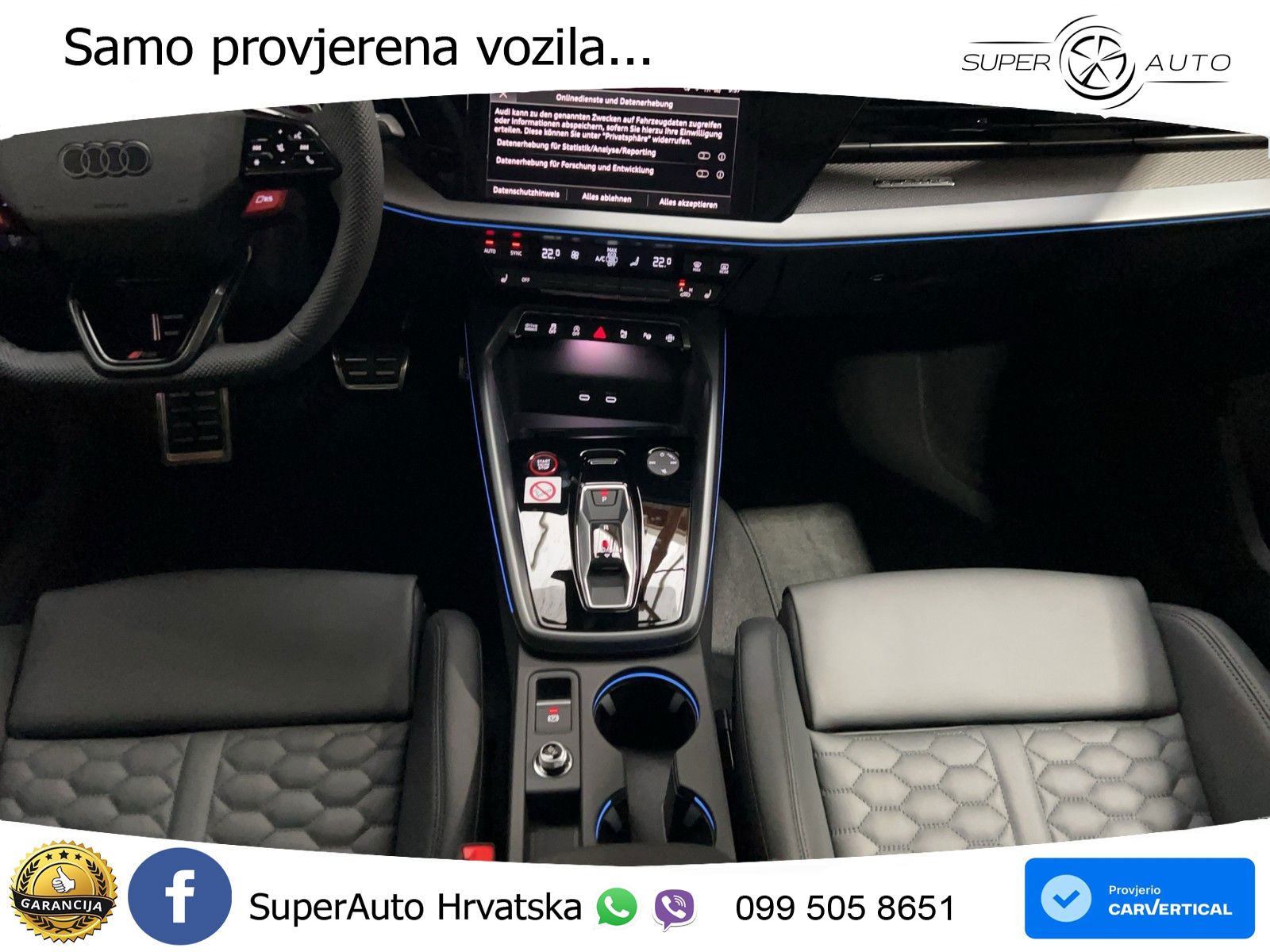 Audi RS3 Sedan 2.5 TFSI (400 KS) quattro S tronic LED+GR SJED+ACC
