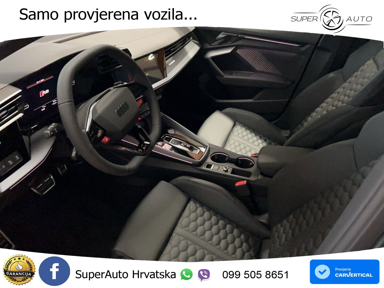 Audi RS3 Sedan 2.5 TFSI (400 KS) quattro S tronic LED+GR SJED+ACC