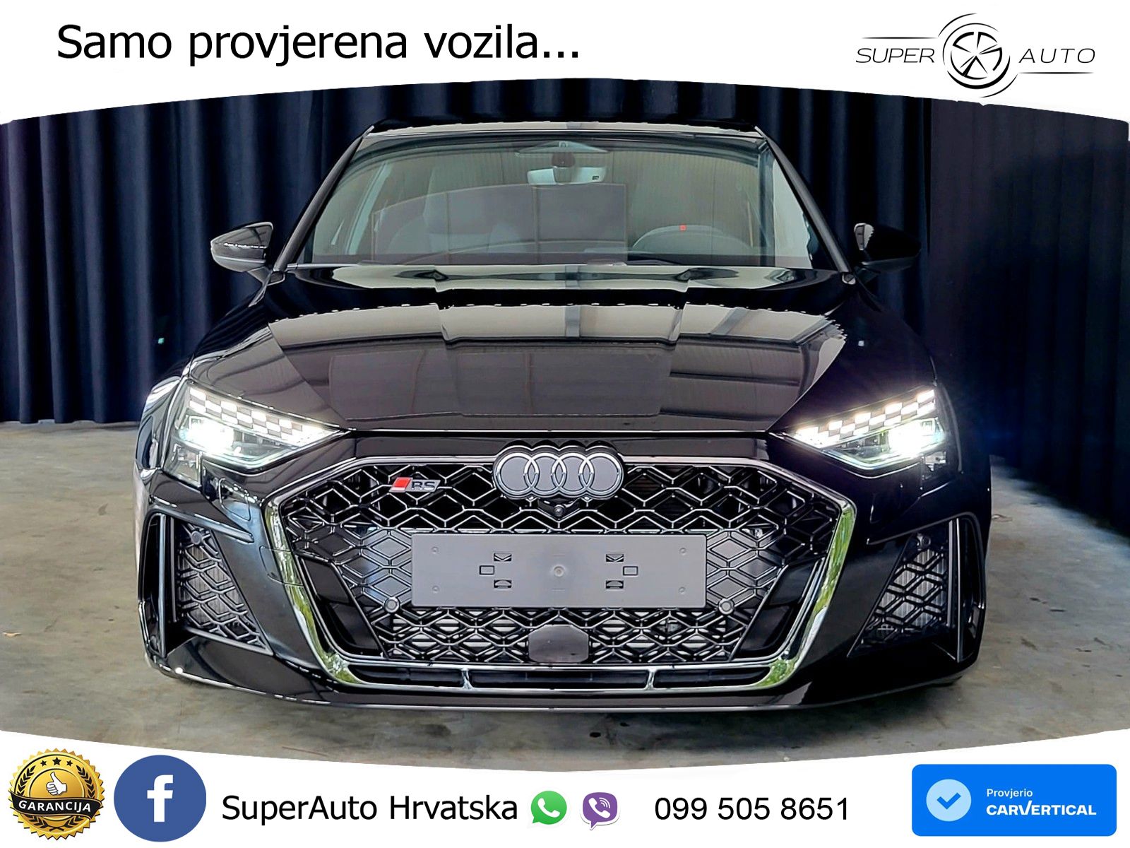 Audi RS3 Sedan 2.5 TFSI (400 KS) quattro S tronic LED+GR SJED+ACC