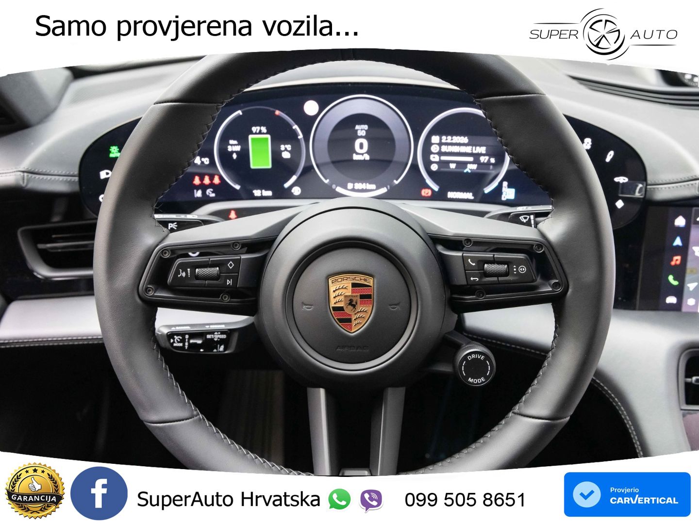 Porsche Taycan Sport Turismo 105 kWh (435 KS)
