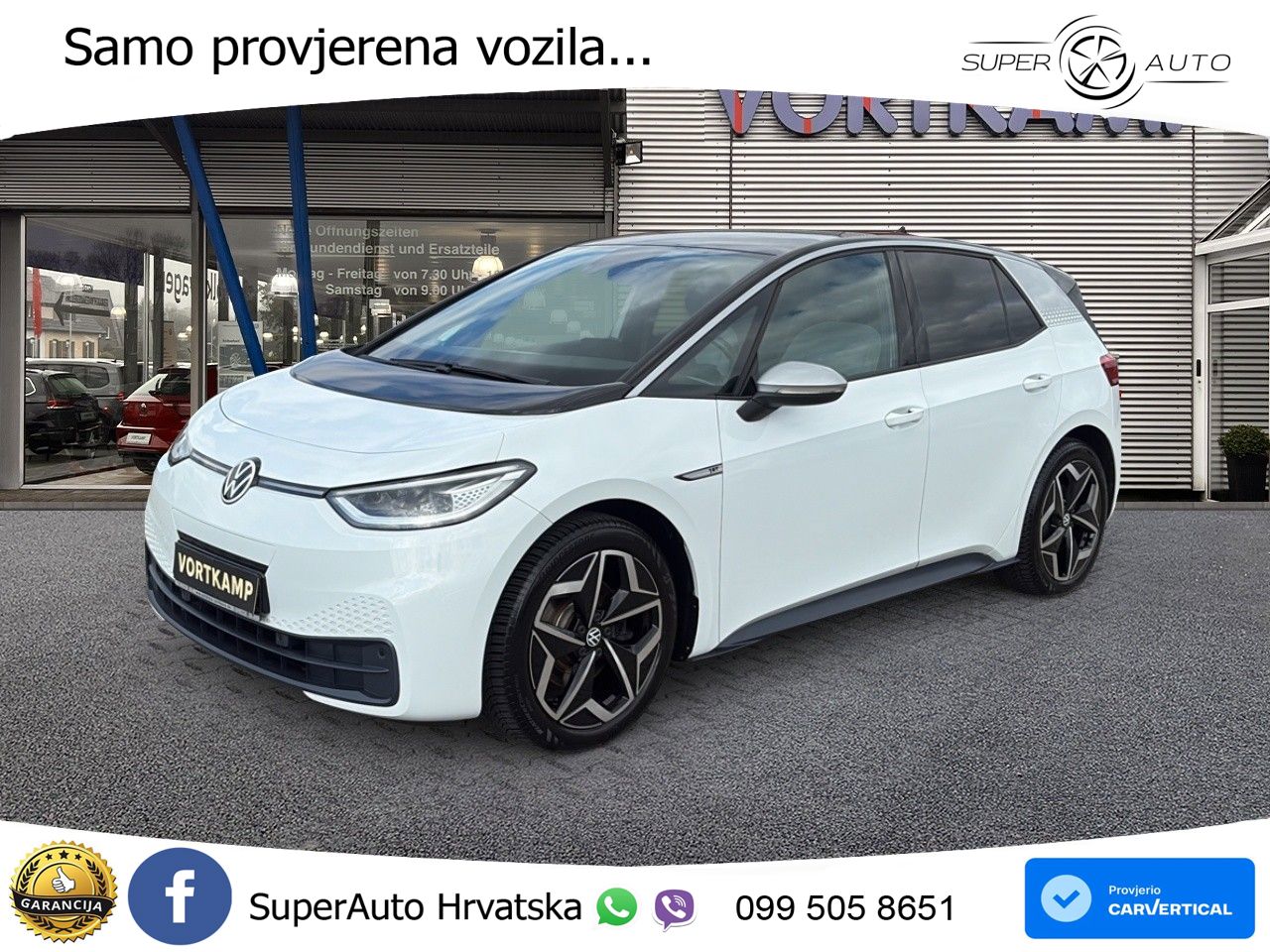 Volkswagen ID.3 Pro Performance 62 kWh (204 KS) LED+GR SJED+ACC