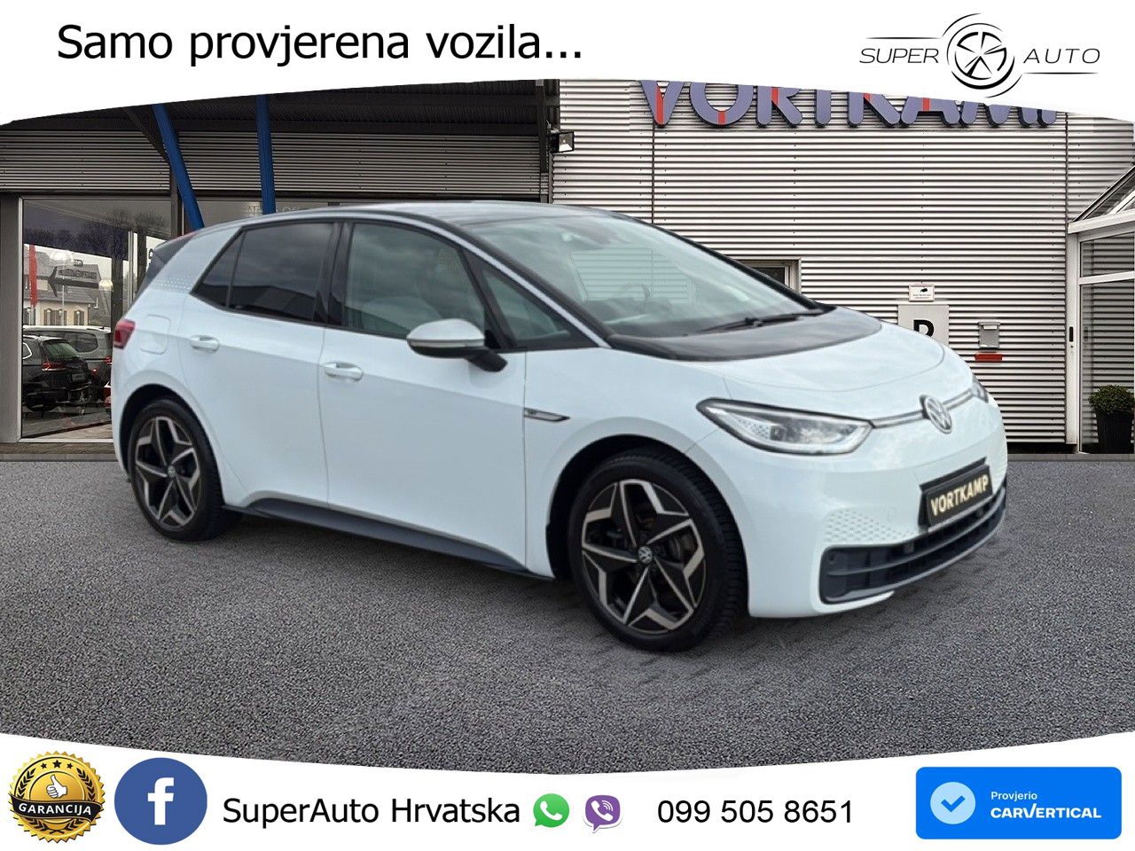 Volkswagen ID.3 Pro Performance 62 kWh (204 KS) LED+GR SJED+ACC