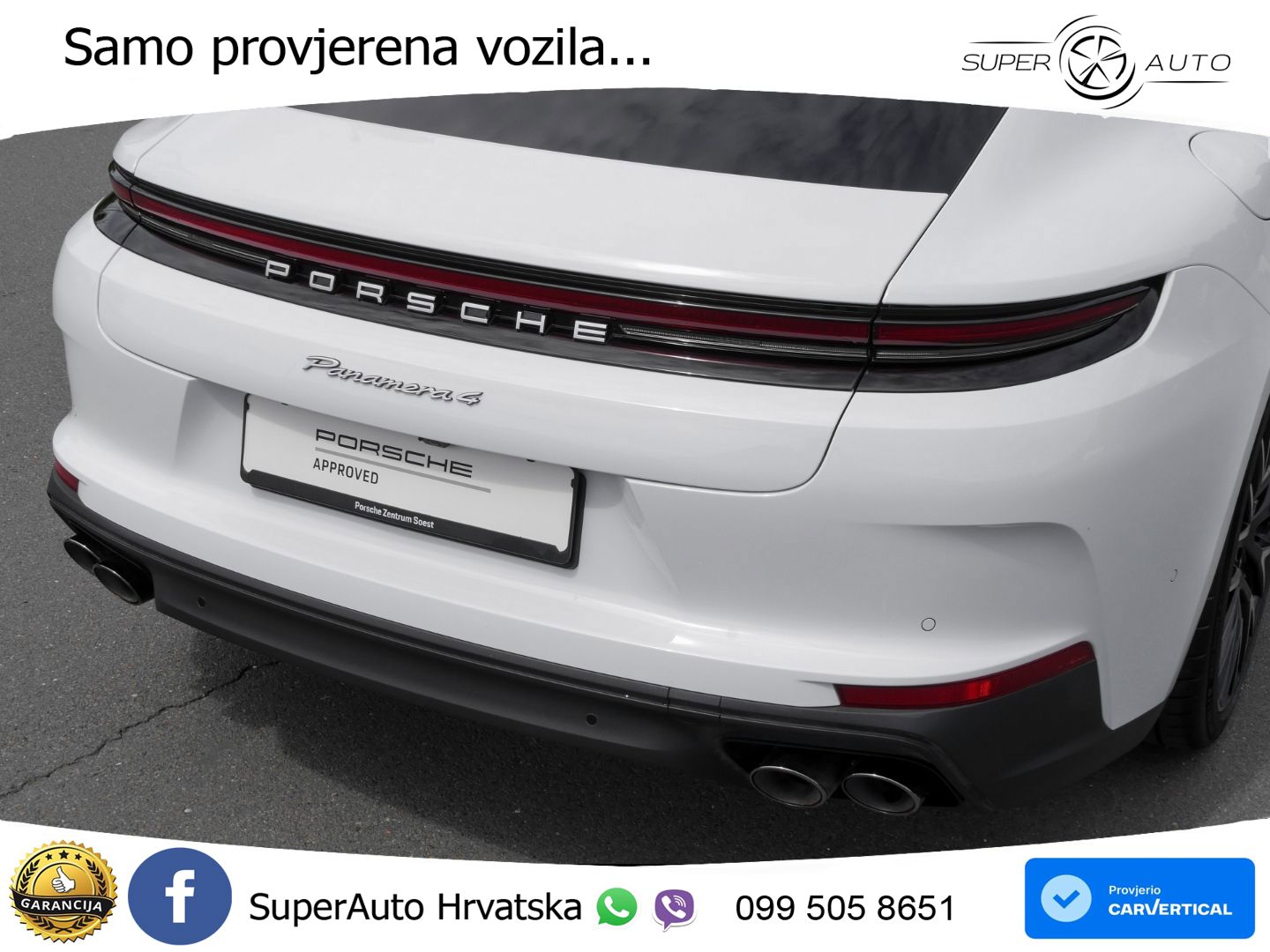 Porsche Panamera 4 2.9 V6 (470 KS) E-Hybrid PDK ACC+HEAD+4xGR SJED+360+PANO