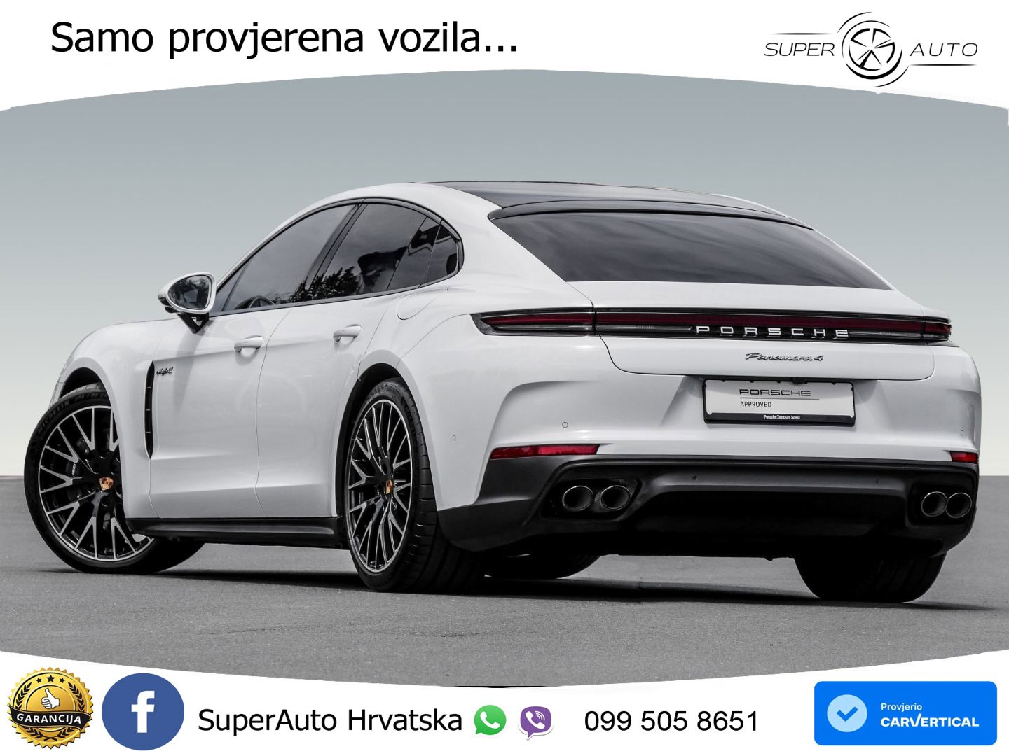 Porsche Panamera 4 2.9 V6 (470 KS) E-Hybrid PDK ACC+HEAD+4xGR SJED+360+PANO