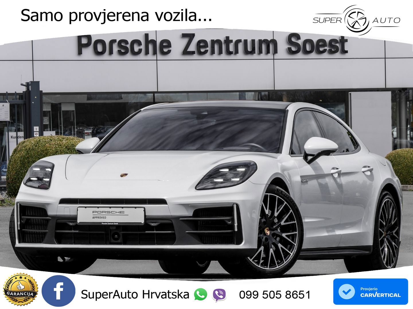 Porsche Panamera 4 2.9 V6 (470 KS) E-Hybrid PDK ACC+HEAD+4xGR SJED+360+PANO