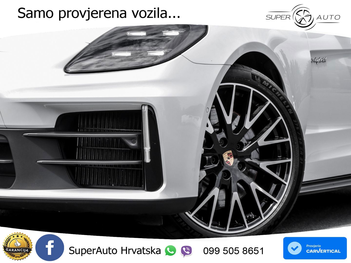 Porsche Panamera 4 2.9 V6 (470 KS) E-Hybrid PDK ACC+HEAD+4xGR SJED+360+PANO