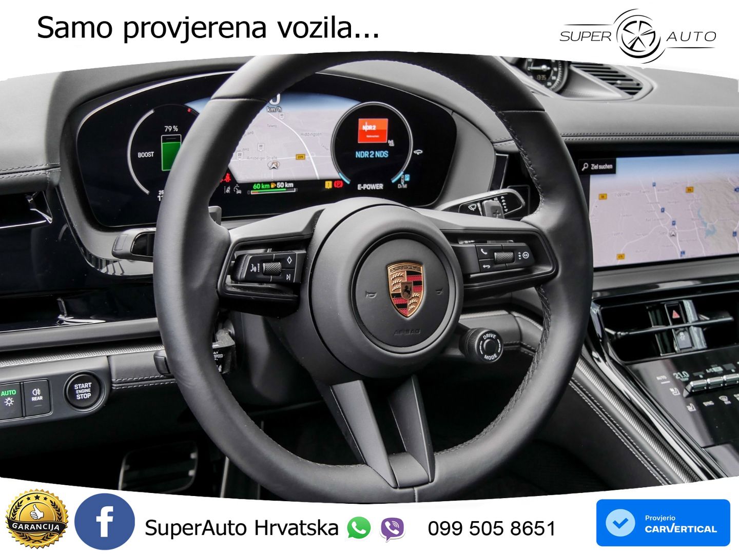 Porsche Panamera 4 2.9 V6 (470 KS) E-Hybrid PDK ACC+HEAD+4xGR SJED+360+PANO