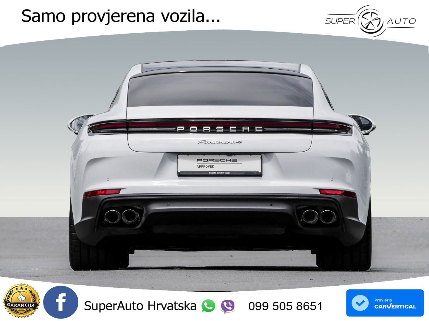 Porsche Panamera 4 2.9 V6 (470 KS) E-Hybrid PDK ACC+HEAD+4xGR SJED+360+PANO
