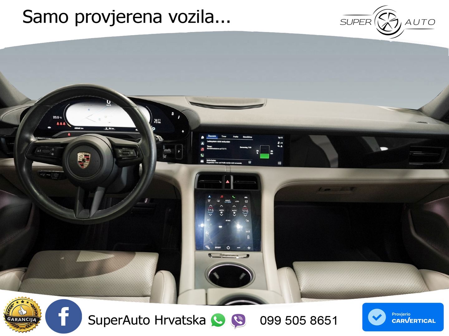 Porsche Taycan Sport Turismo Performance 79.2 kWh (408 KS)
