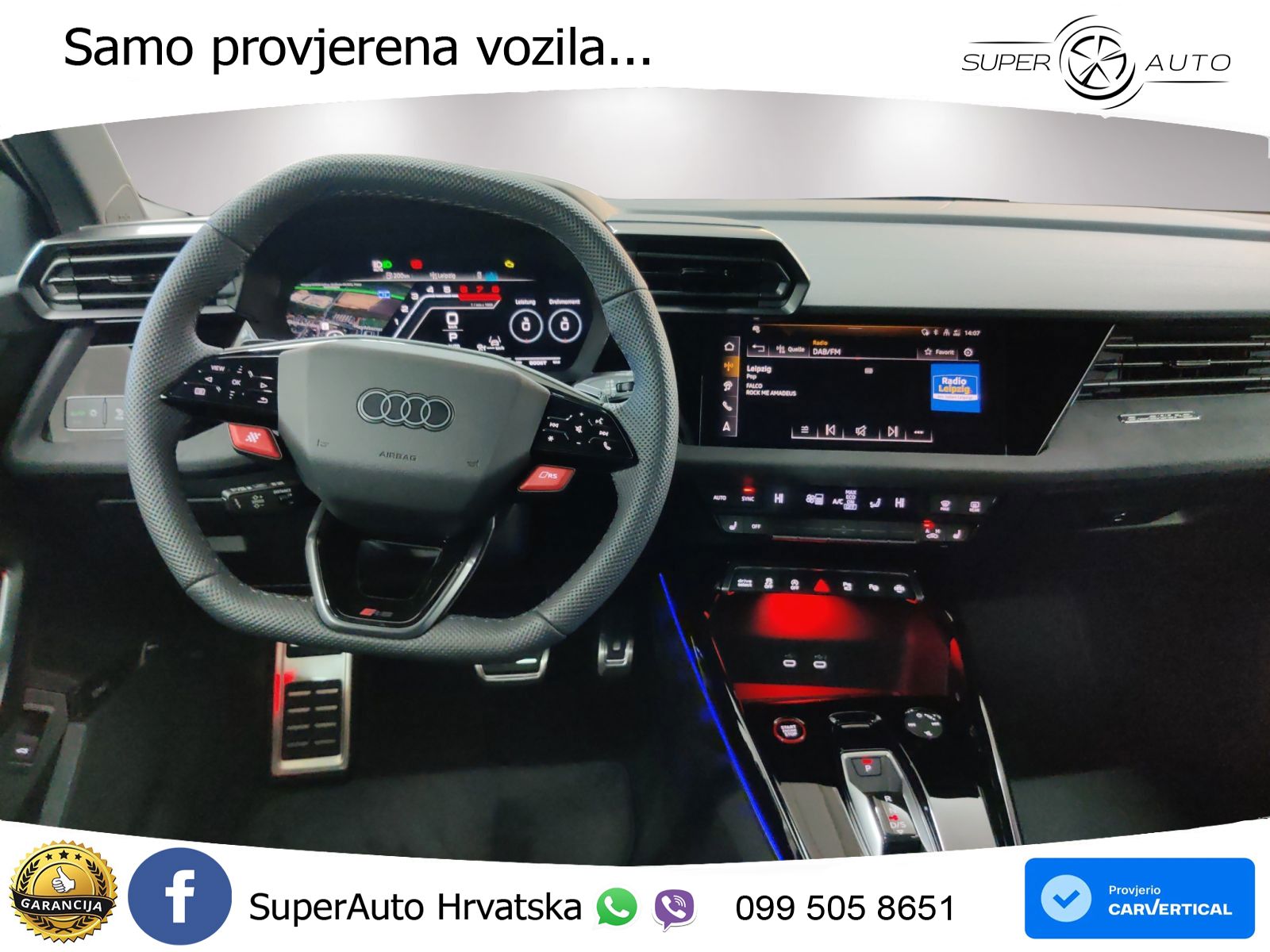 Audi RS3 Sedan 2.5 TFSI (400 KS) quattro S tronic LED+GR SJED+ACC