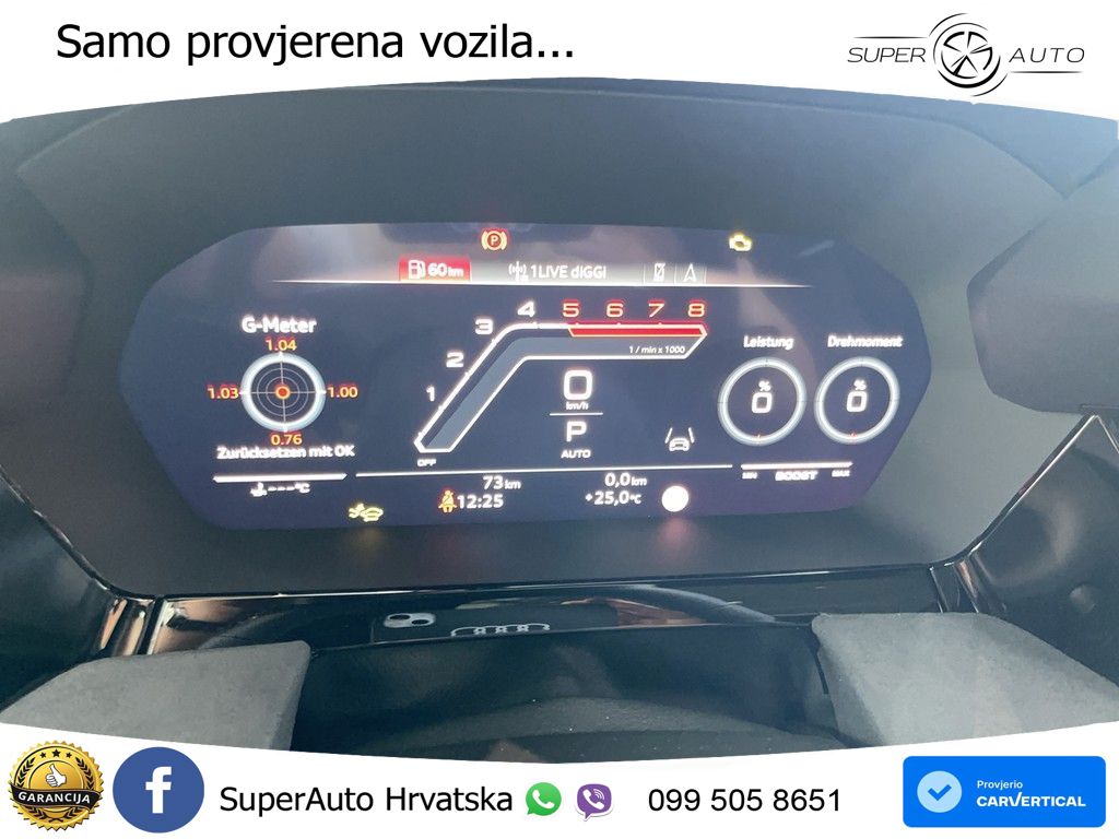 Audi RS3 Sportback 2.5 TFSI (400 KS) quattro S tronic LED+GR SJED+ACC