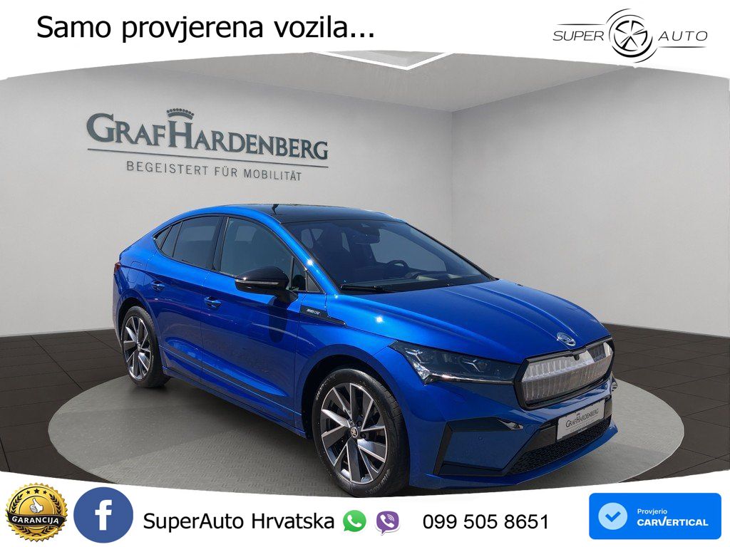 Škoda Enyaq Coupe iV 85 82 kWh (286 KS) SportLine LED+GR SJED+ACC
