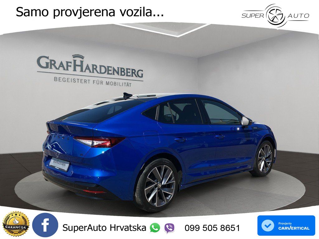 Škoda Enyaq Coupe iV 85 82 kWh (286 KS) SportLine LED+GR SJED+ACC