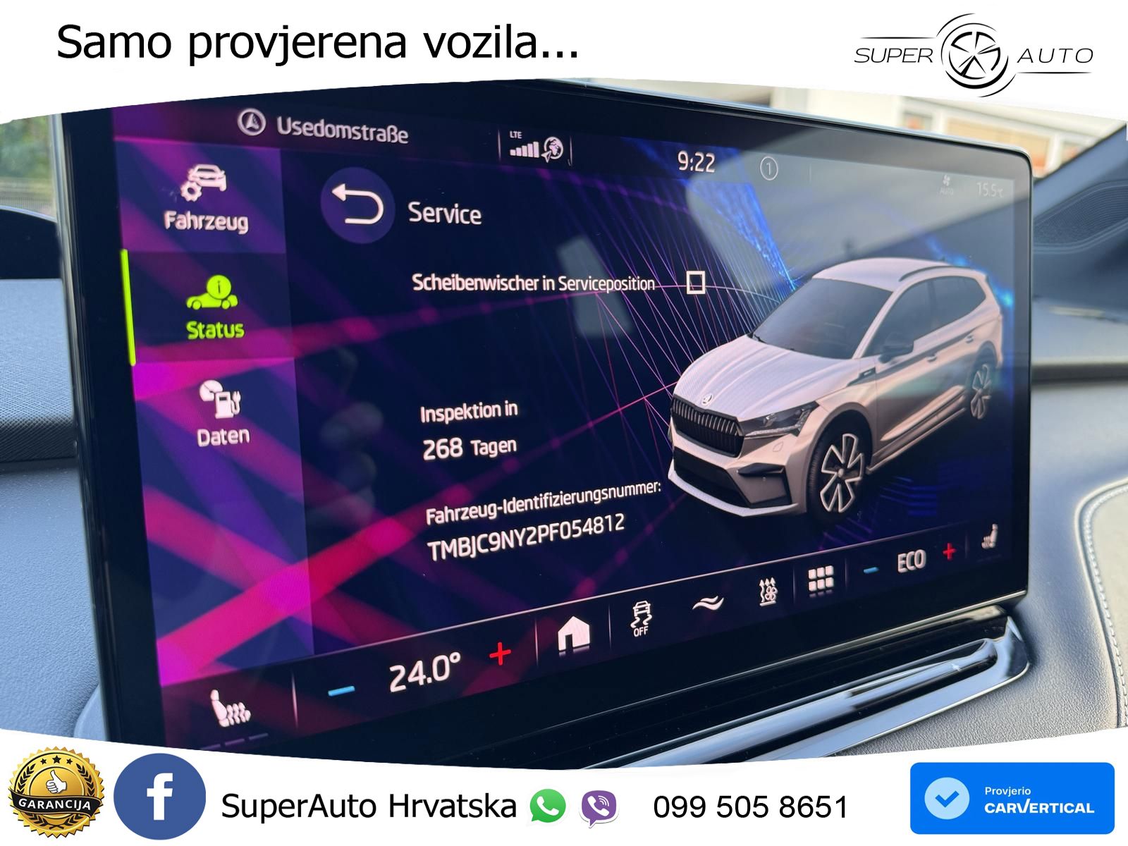 Škoda Enyaq iV 80 82 kWh (204 KS) SportLine LED+GR SJED+ACC