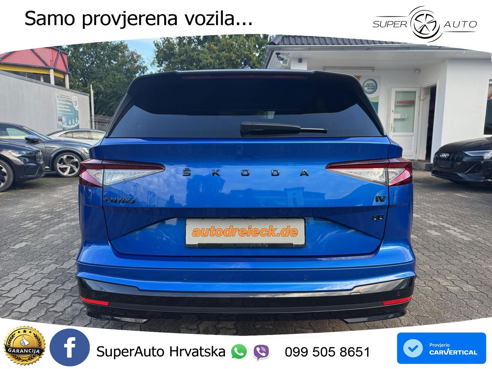 Škoda Enyaq iV 80 82 kWh (204 KS) SportLine LED+GR SJED+ACC