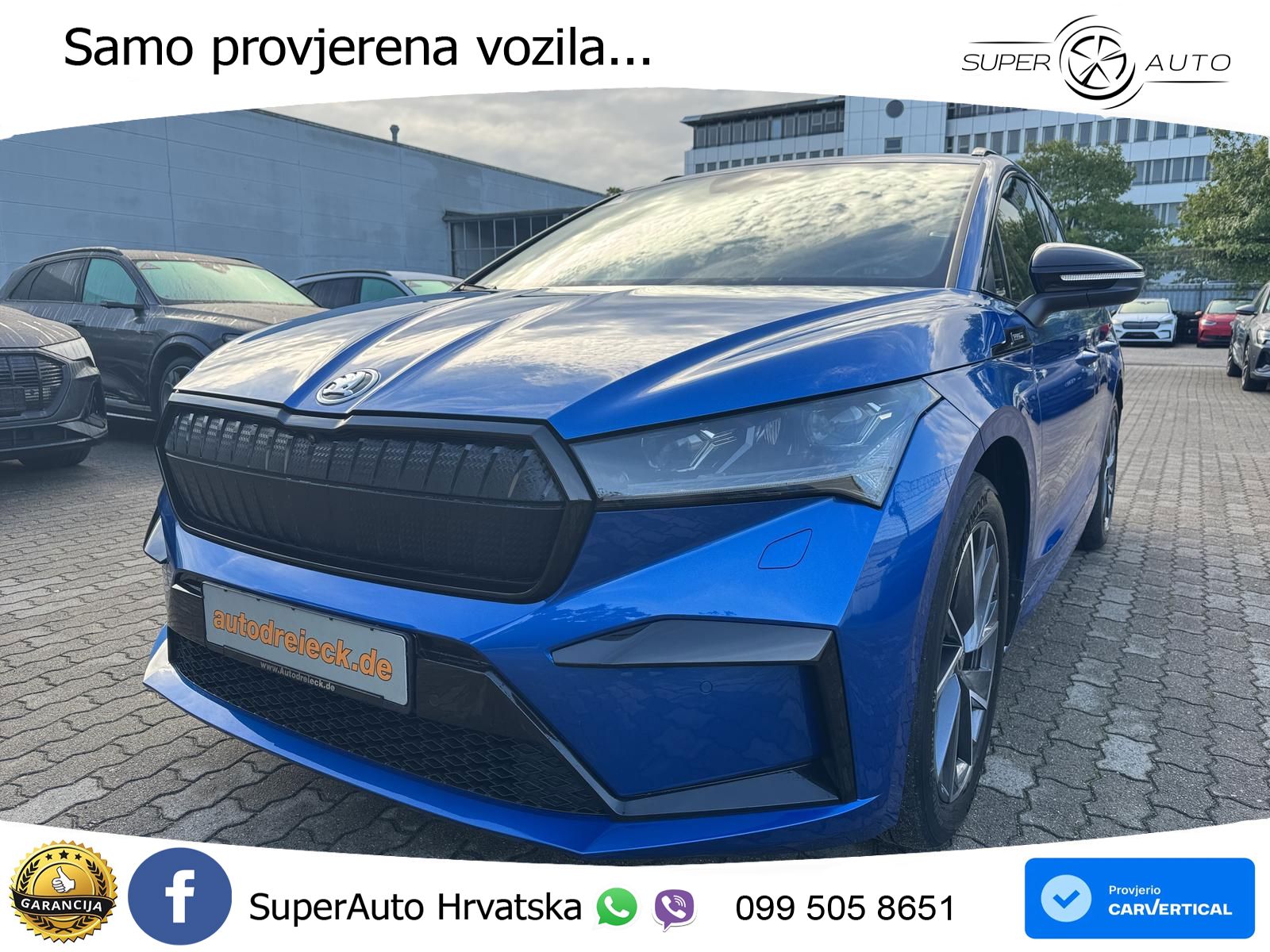 Škoda Enyaq iV 80 82 kWh (204 KS) SportLine LED+GR SJED+ACC