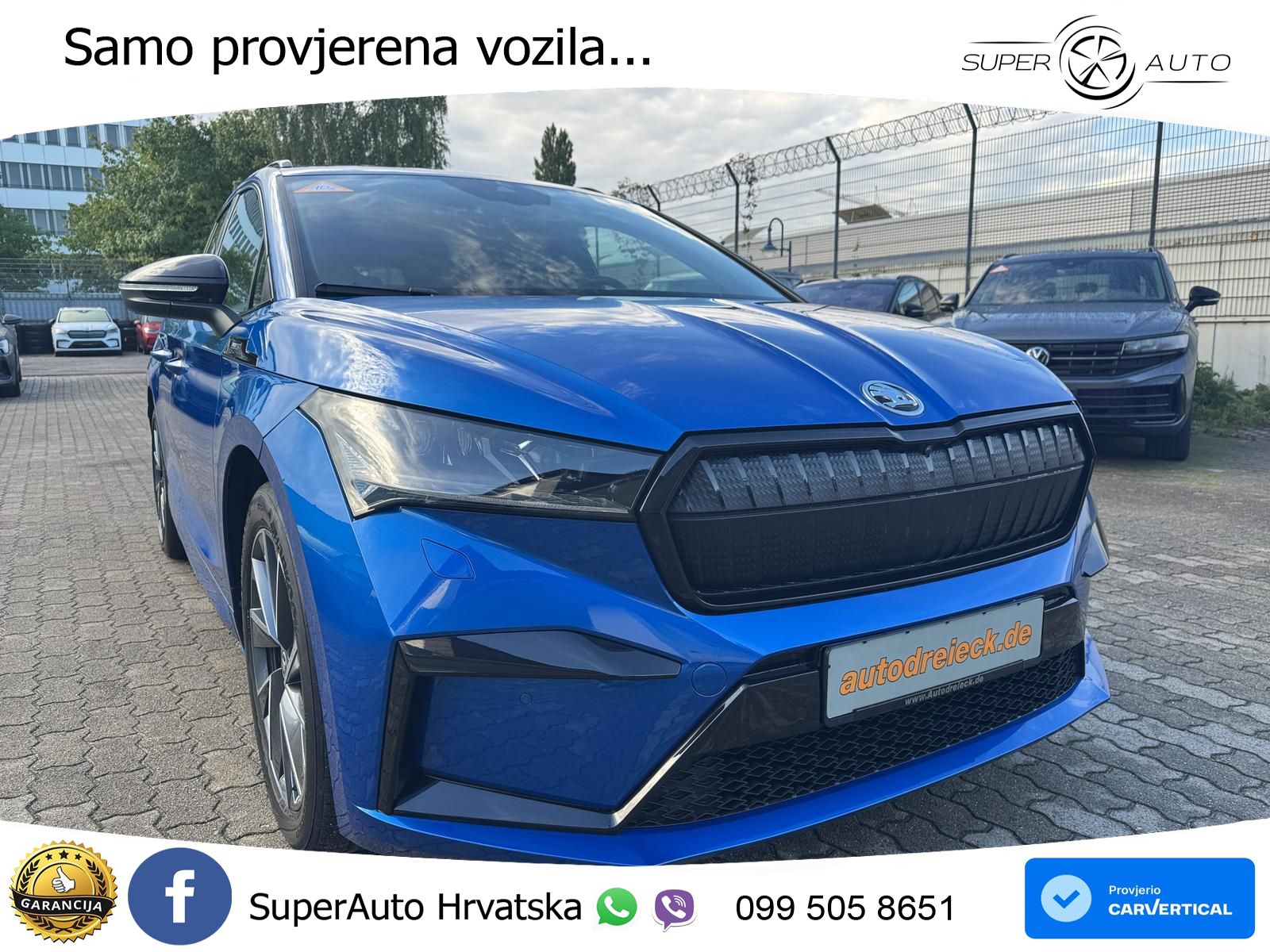 Škoda Enyaq iV 80 82 kWh (204 KS) SportLine LED+GR SJED+ACC