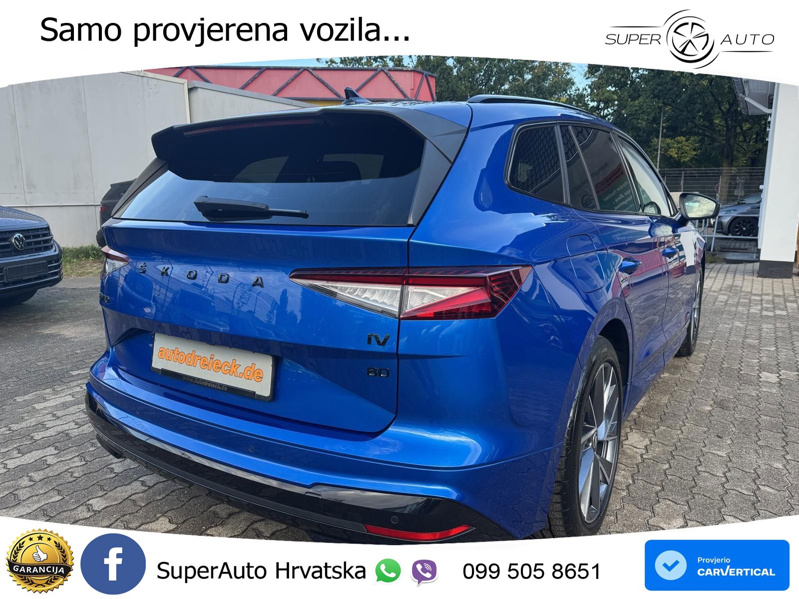 Škoda Enyaq iV 80 82 kWh (204 KS) SportLine LED+GR SJED+ACC