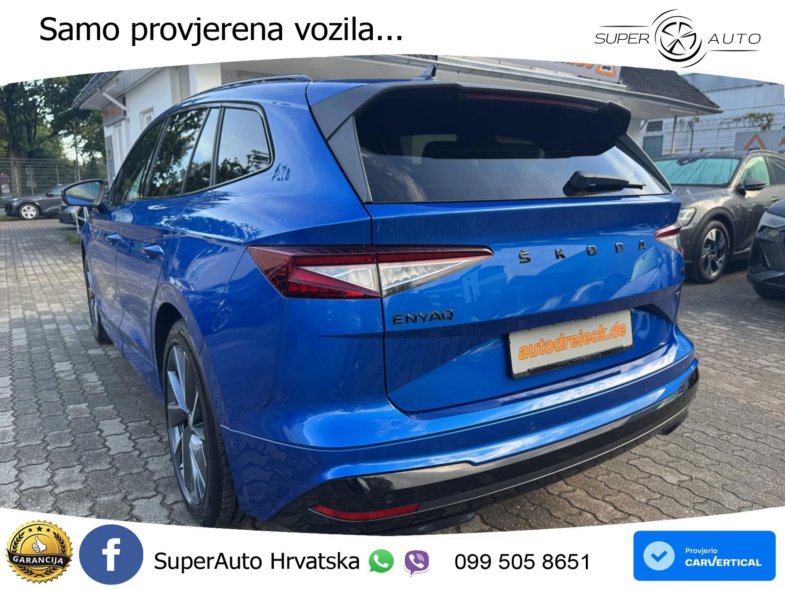 Škoda Enyaq iV 80 82 kWh (204 KS) SportLine LED+GR SJED+ACC