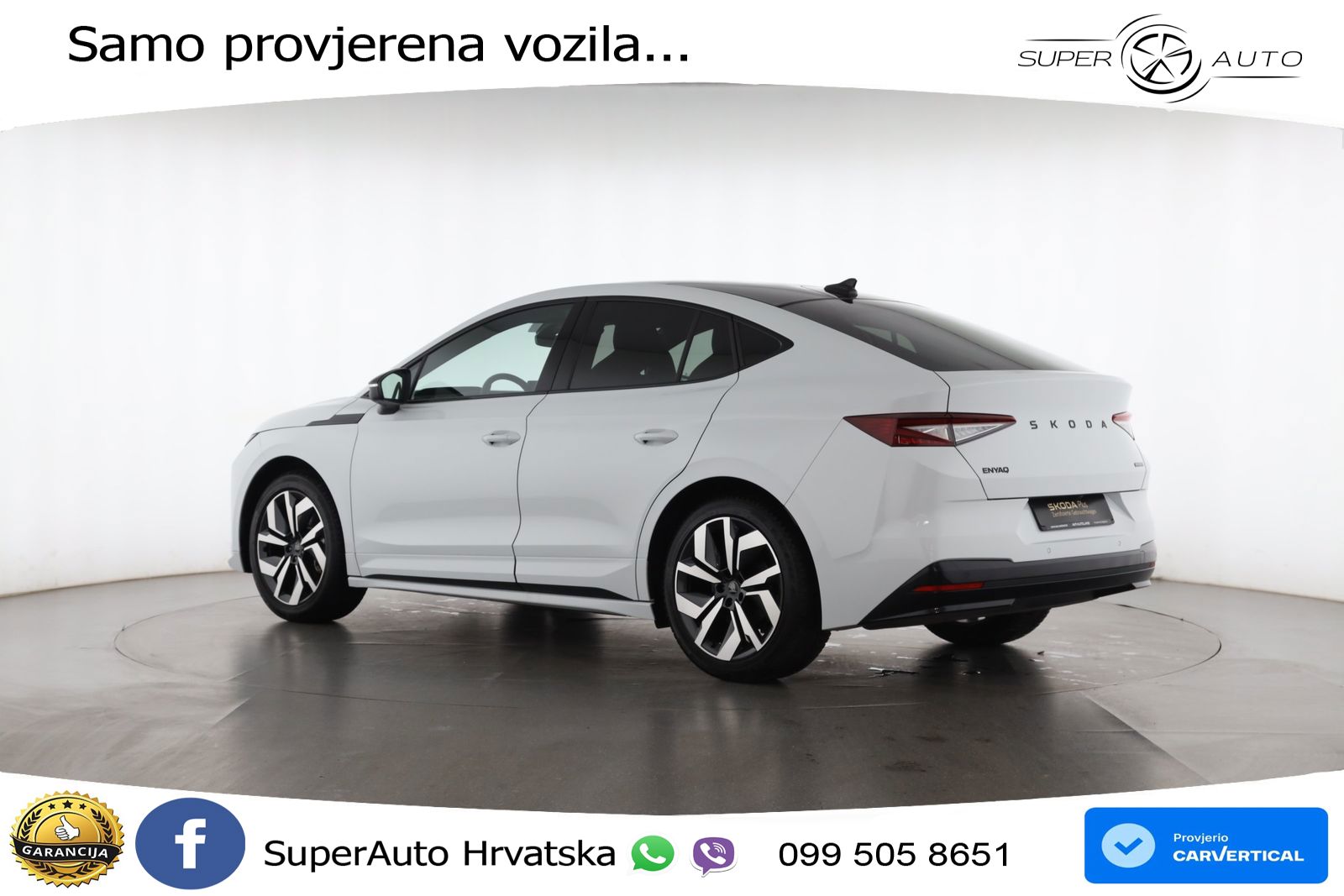 Škoda Enyaq 85 82 kWh (286 KS) SportLine LED+GR SJED+ACC