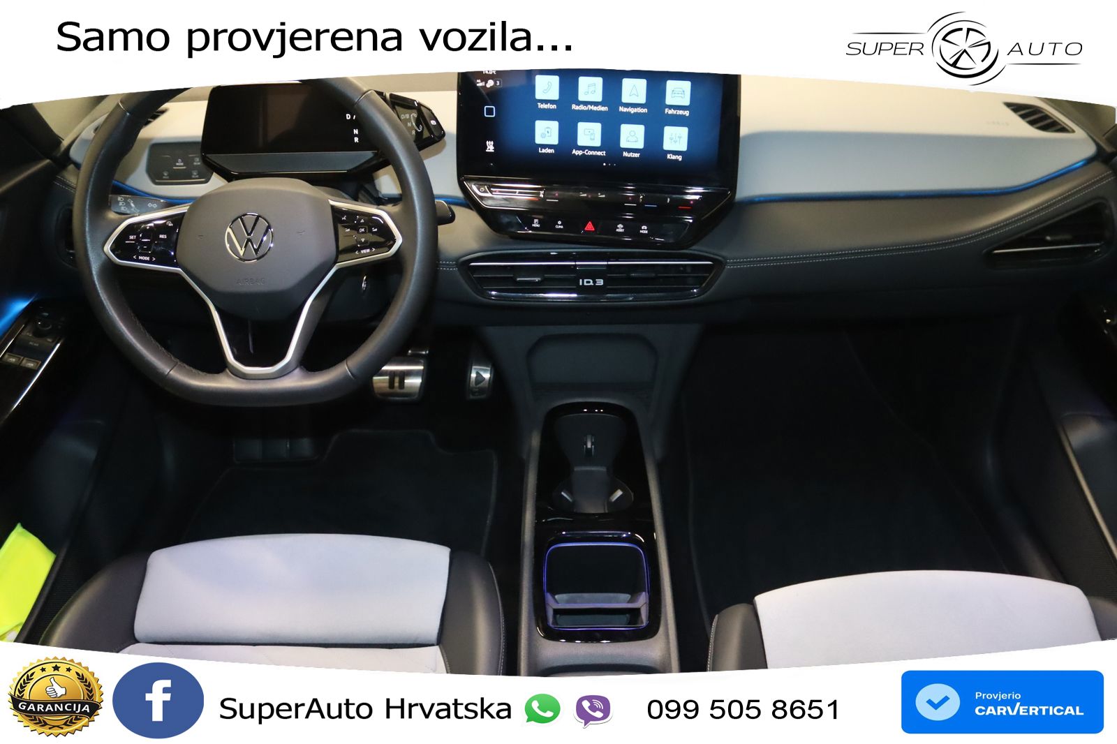 Volkswagen ID.3 Pro 62 kWh (204 KS) LED+GR SJED+ACC