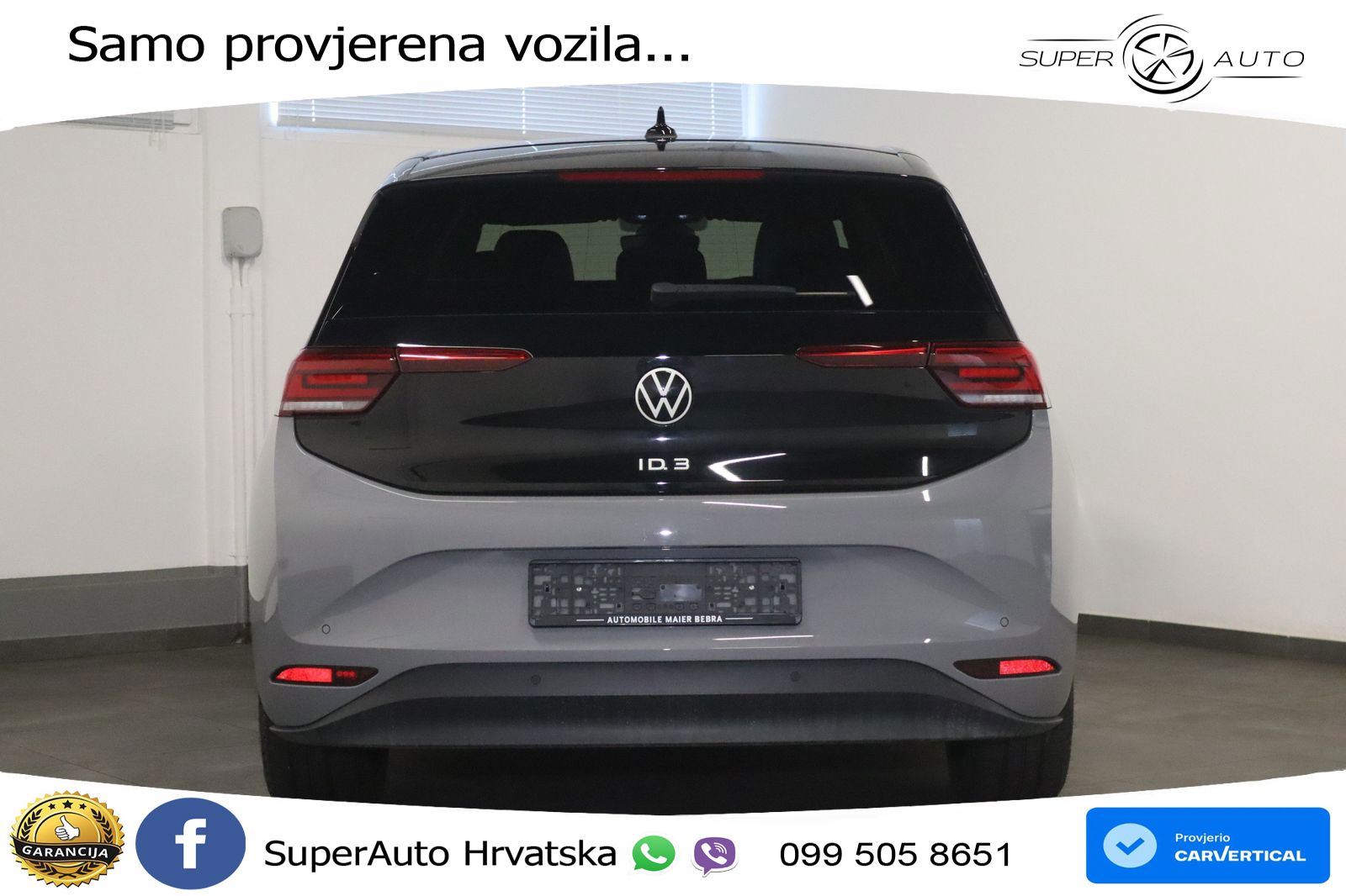 Volkswagen ID.3 Pro 62 kWh (204 KS) LED+GR SJED+ACC