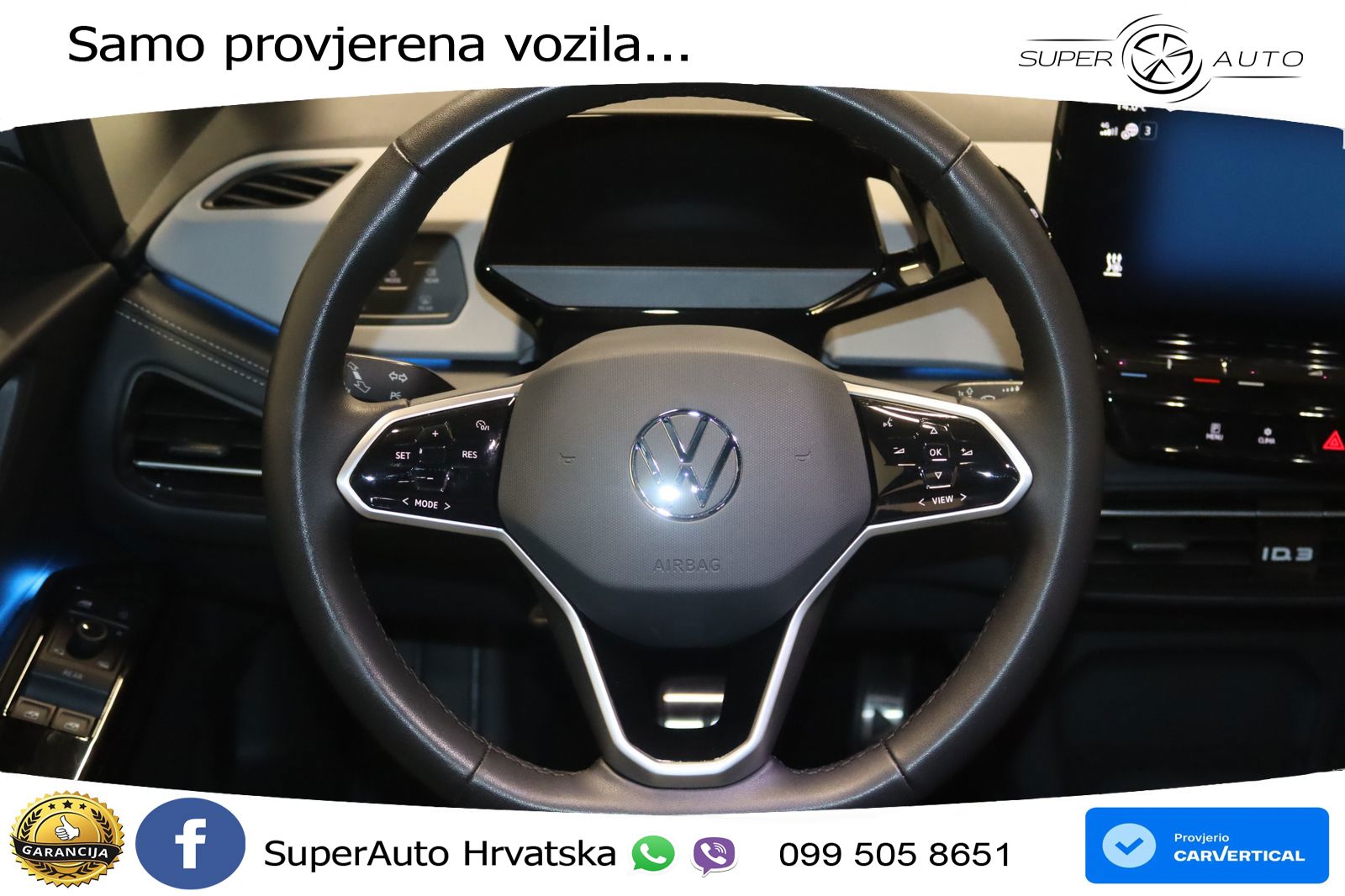 Volkswagen ID.3 Pro 62 kWh (204 KS) LED+GR SJED+ACC