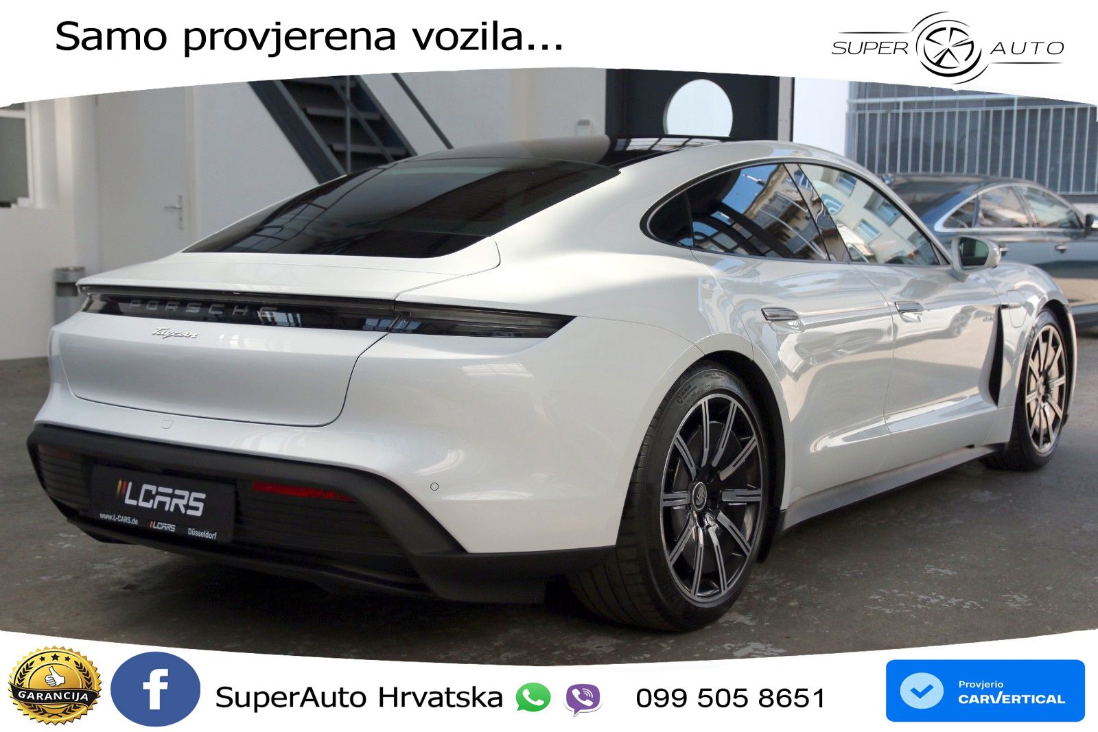 Porsche Taycan Performance 79.2 kWh (408 KS) LED+GR SJED+ACC