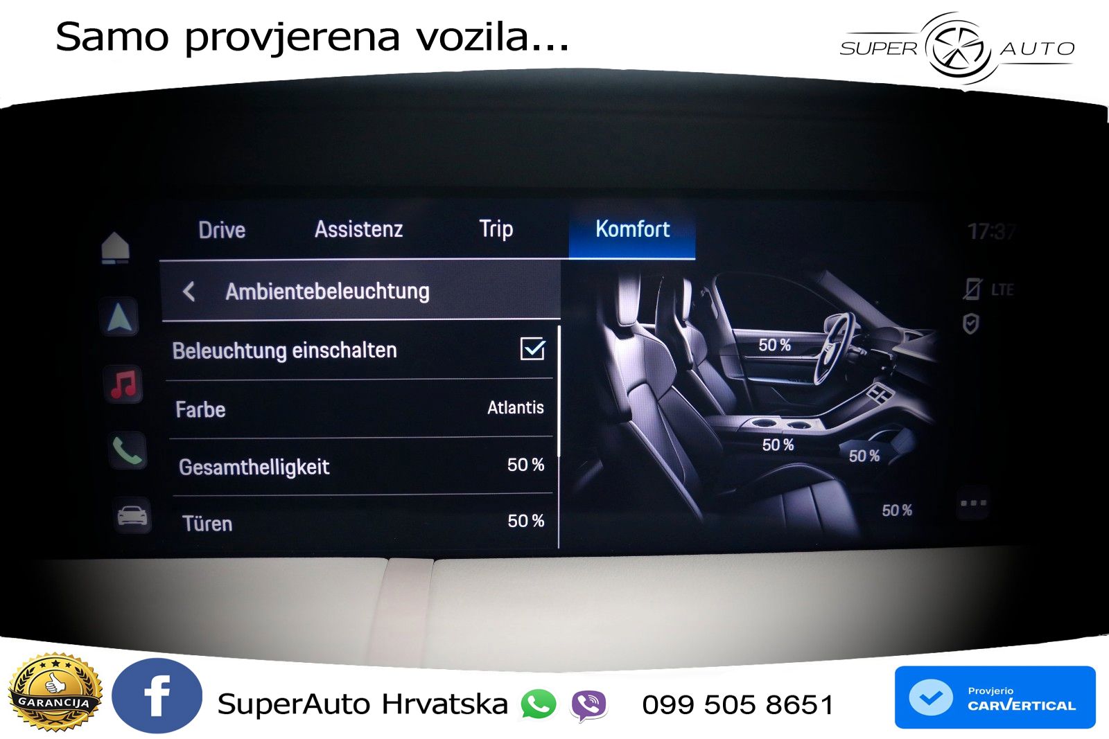 Porsche Taycan Performance 79.2 kWh (408 KS) LED+GR SJED+ACC