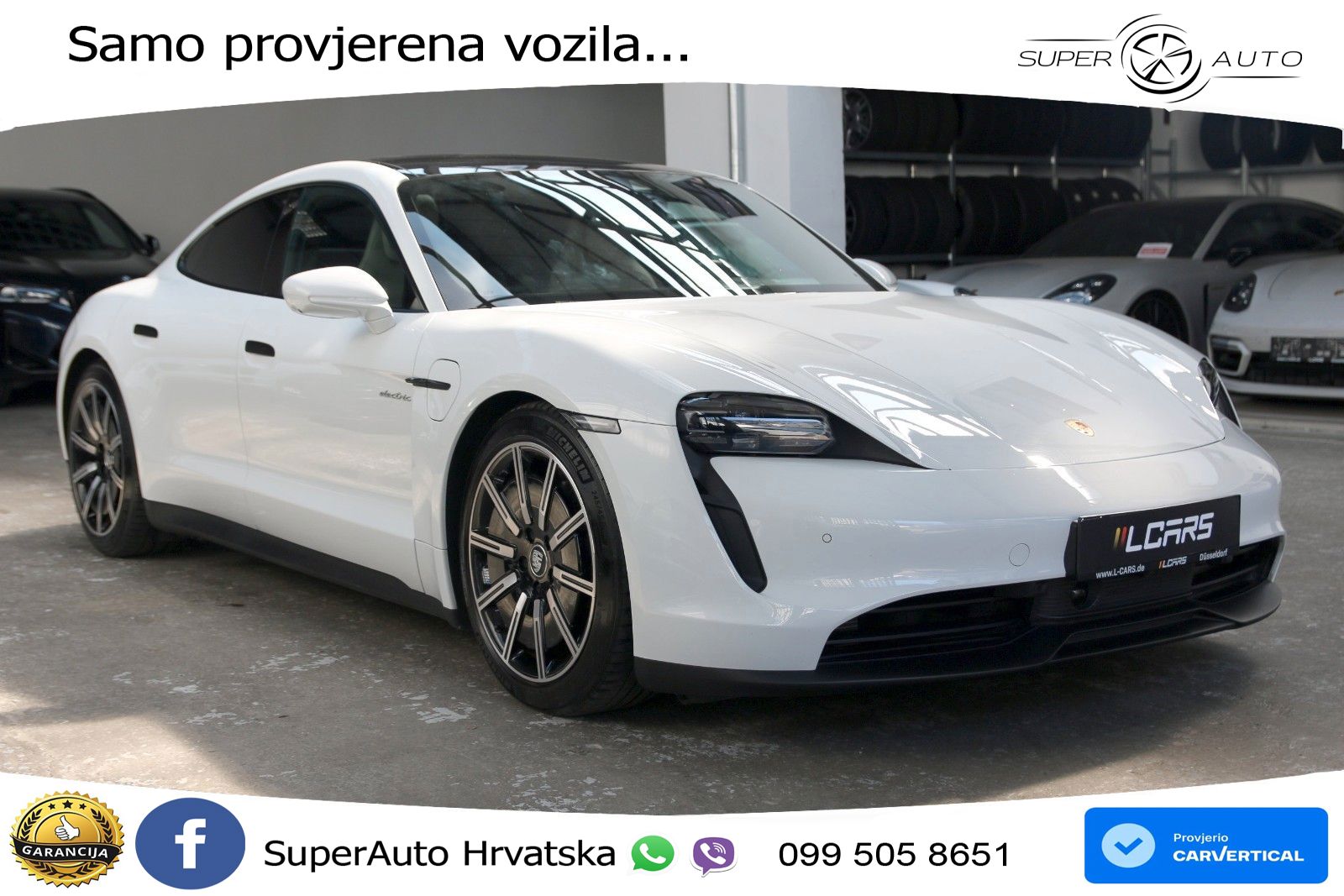 Porsche Taycan Performance 79.2 kWh (408 KS) LED+GR SJED+ACC