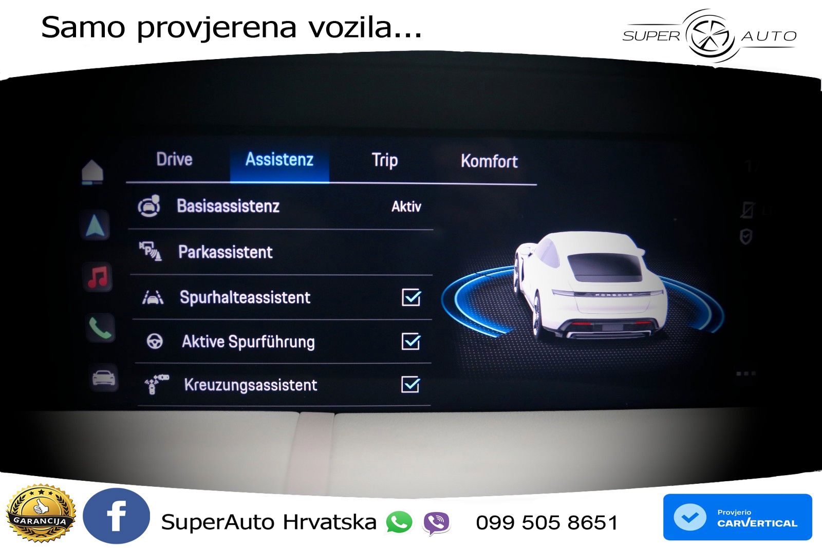 Porsche Taycan Performance 79.2 kWh (408 KS) LED+GR SJED+ACC