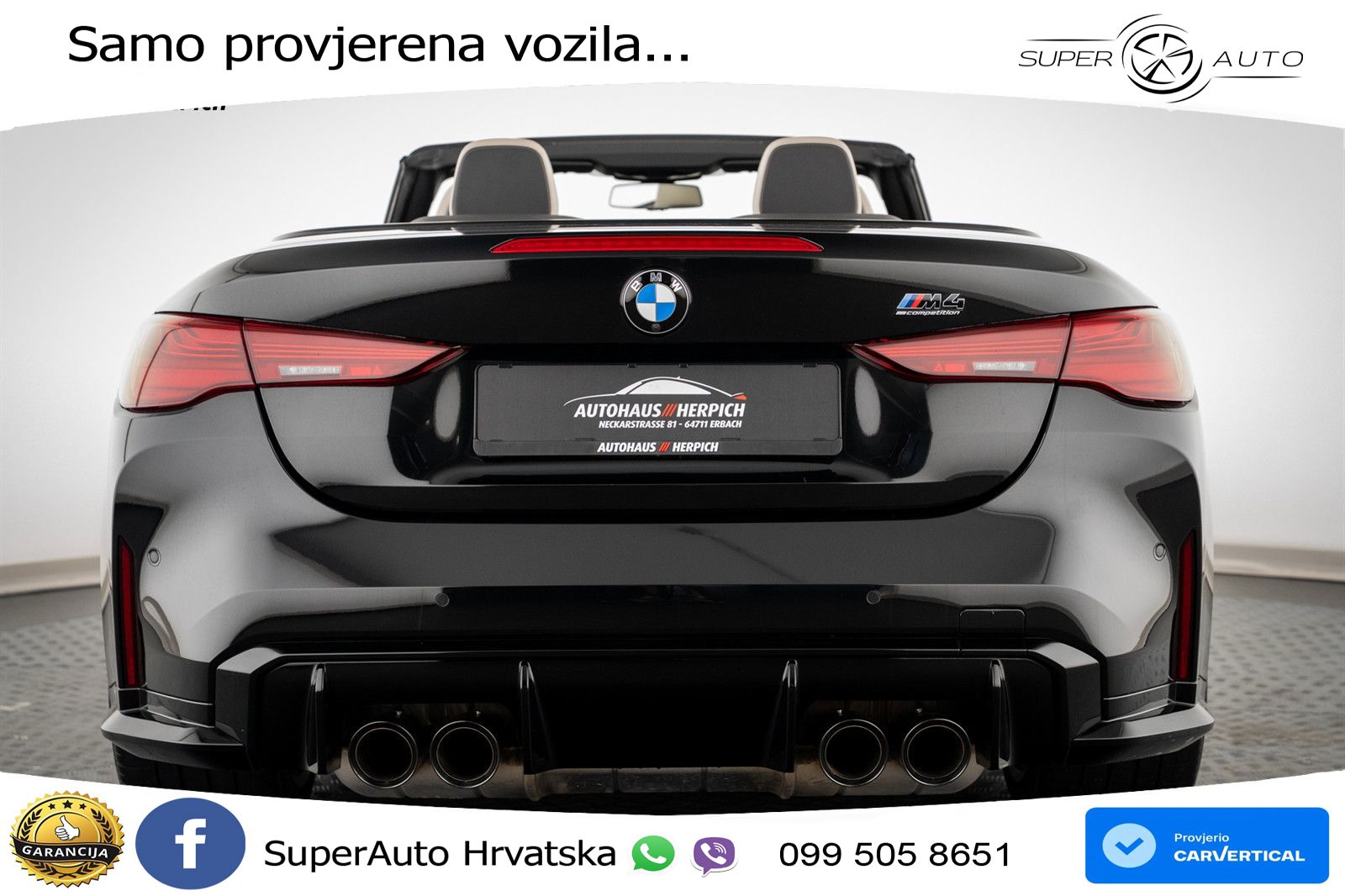 BMW M4 Convertible Competition 3.0 (530 KS) xDrive Steptronic LED+GR SJED+ACC