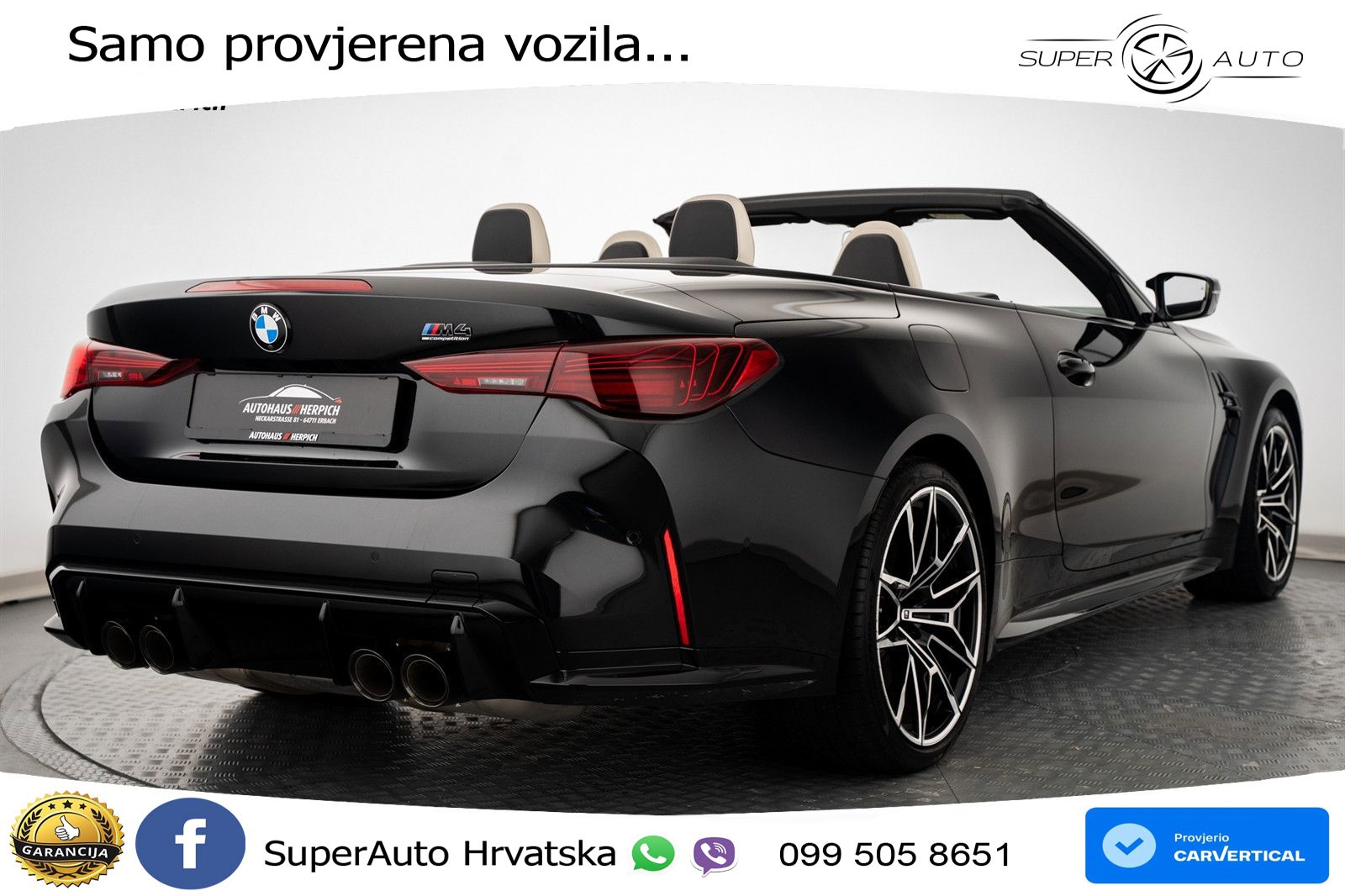 BMW M4 Convertible Competition 3.0 (530 KS) xDrive Steptronic LED+GR SJED+ACC