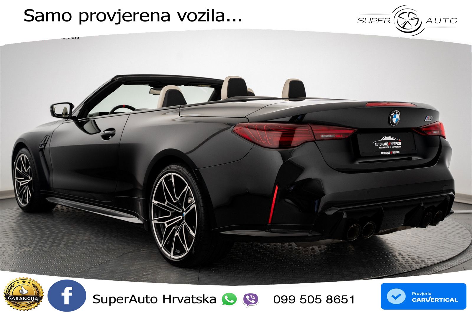BMW M4 Convertible Competition 3.0 (530 KS) xDrive Steptronic LED+GR SJED+ACC