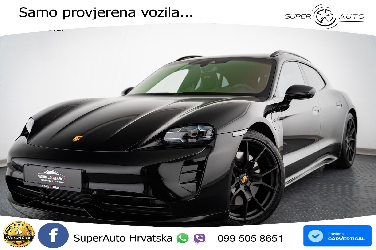 Porsche Taycan Sport Turismo GTS Performance Plus 93.4 kWh (598 KS)