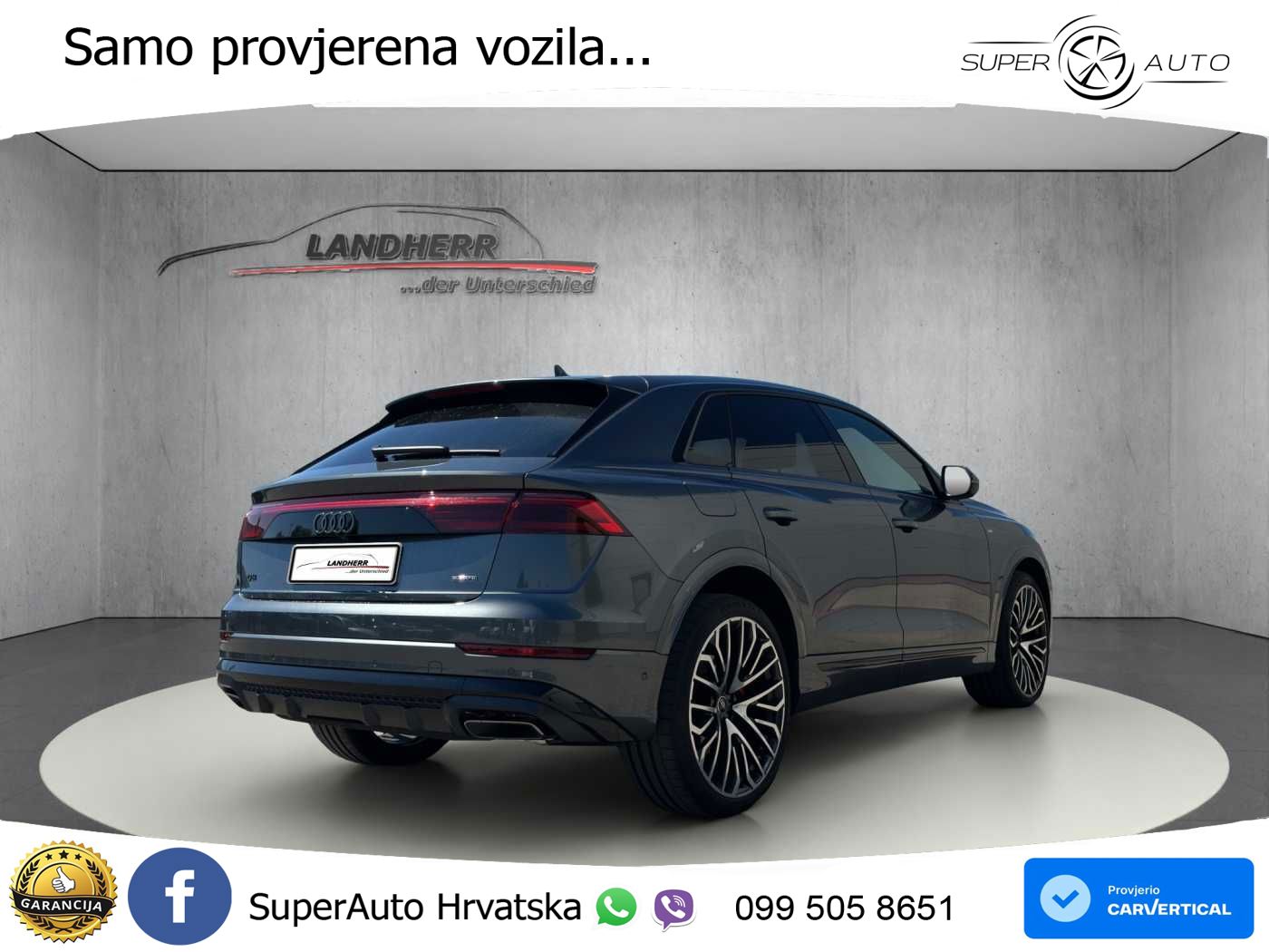 Audi Q8 50 TDI V6 (286 KS) quattro Tiptronic S line LED+GR SJED+ACC