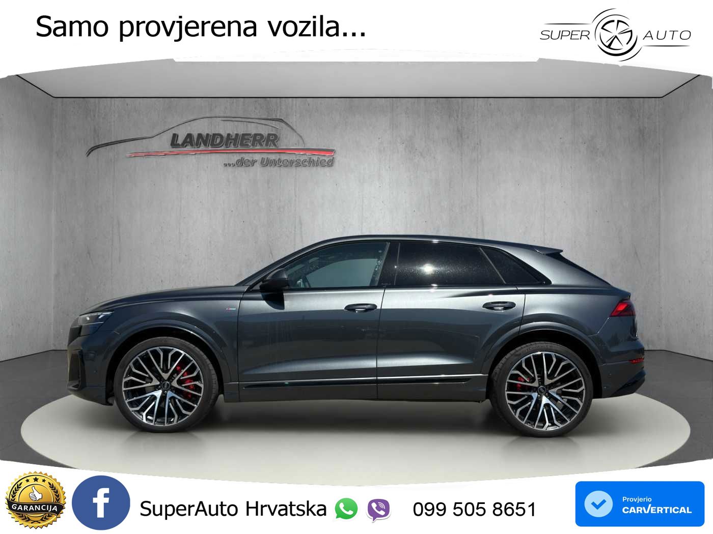 Audi Q8 50 TDI V6 (286 KS) quattro Tiptronic S line LED+GR SJED+ACC