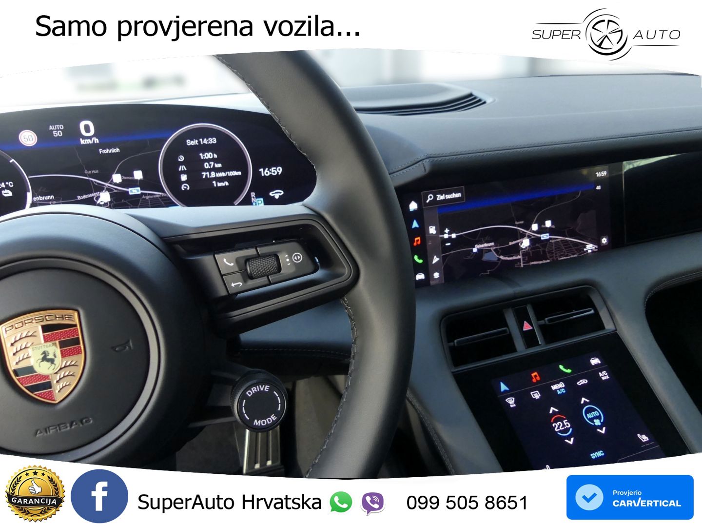 Porsche Taycan Sport Turismo 105 kWh (435 KS)