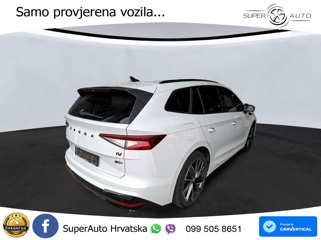 Škoda Enyaq iV 80x 82 kWh (265 KS) AWD SportLine LED+GR SJED+ACC