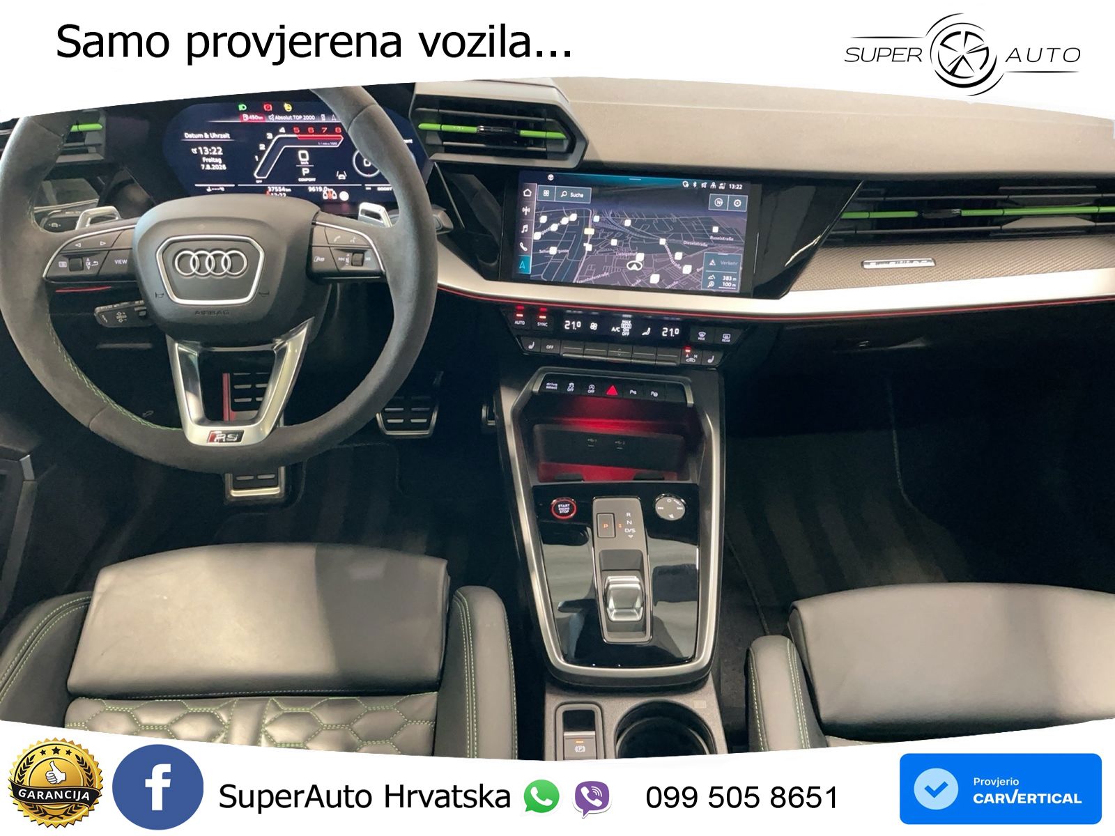 Audi RS3 Sedan 2.5 TFSI (400 KS) quattro S tronic LED+GR SJED+ACC